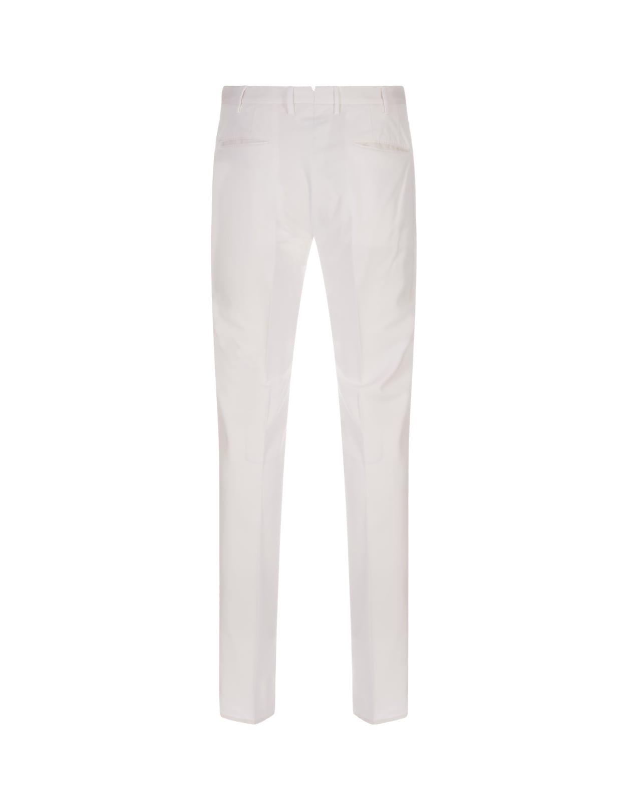 Shop Incotex White Venezia 1951 Slim Fit Trousers