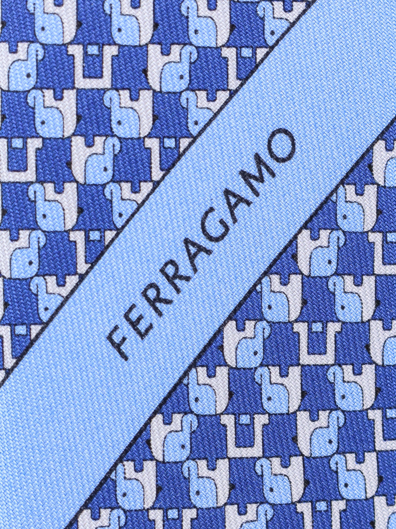 Shop Ferragamo Tie In Blue