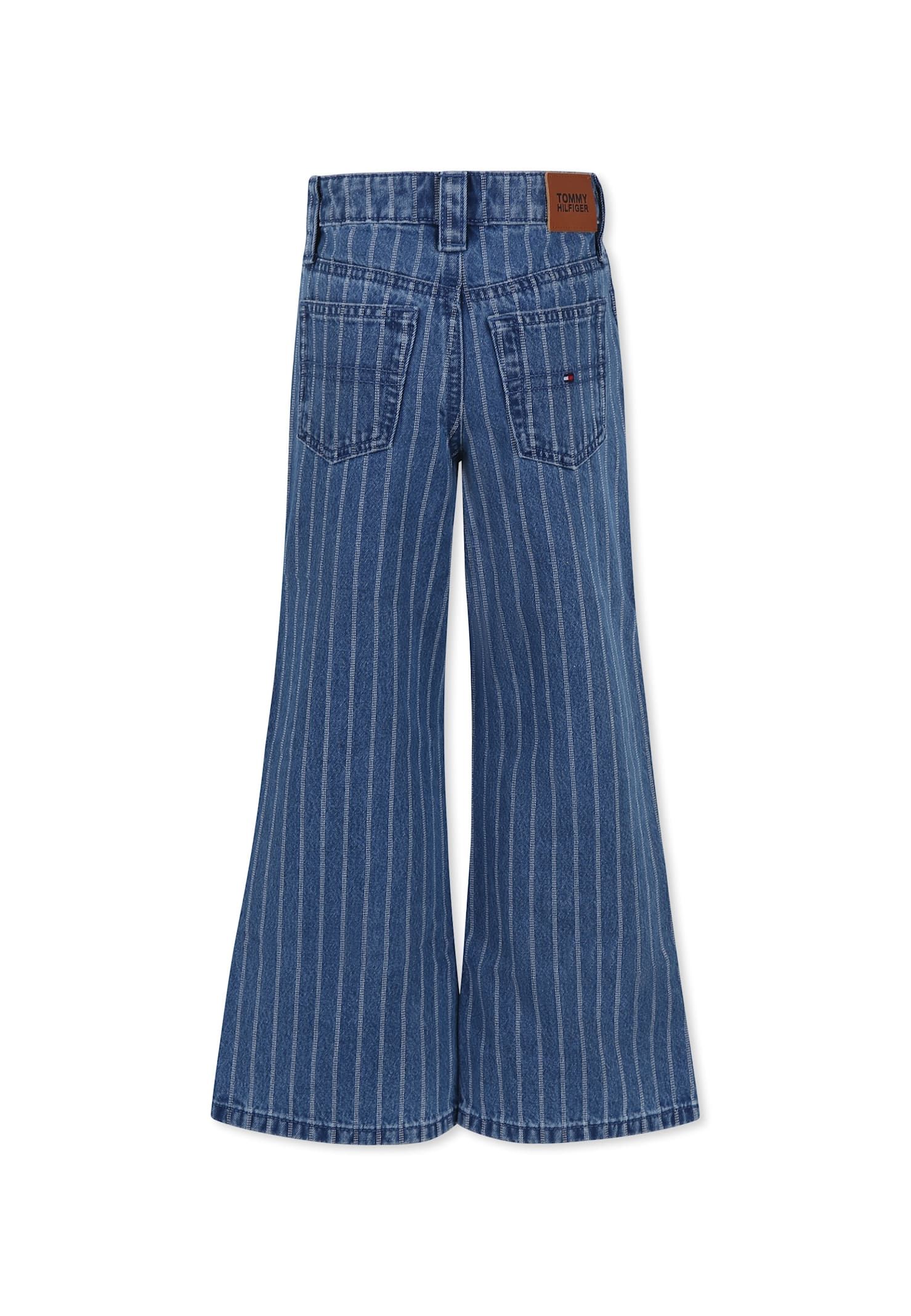 Tommy Hilfiger Denim Jeans For Girl With Flag In Denim