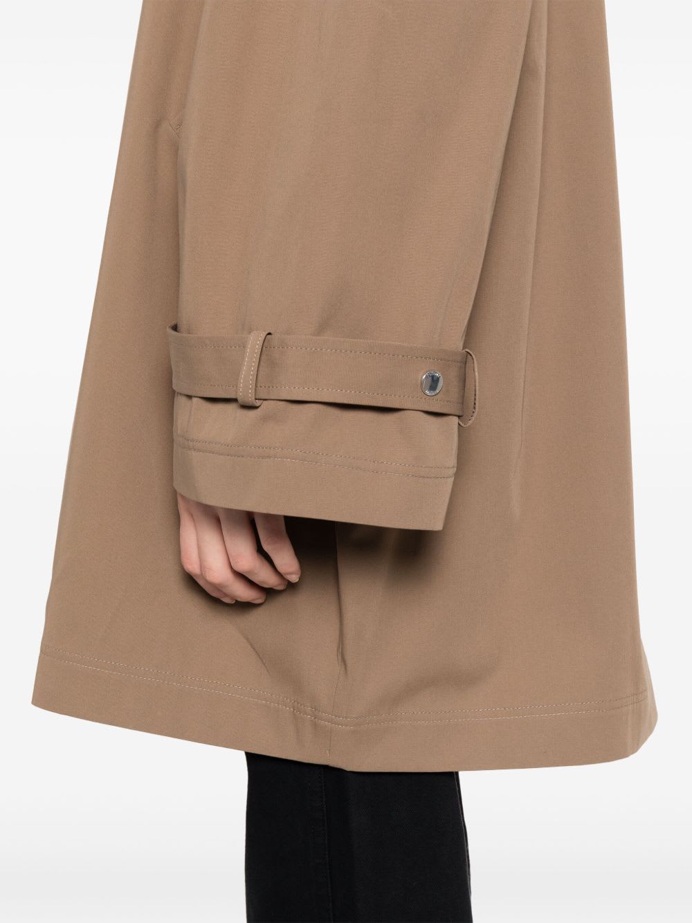 Totême Oversize Organic Cotton Trench Coat In Neutral