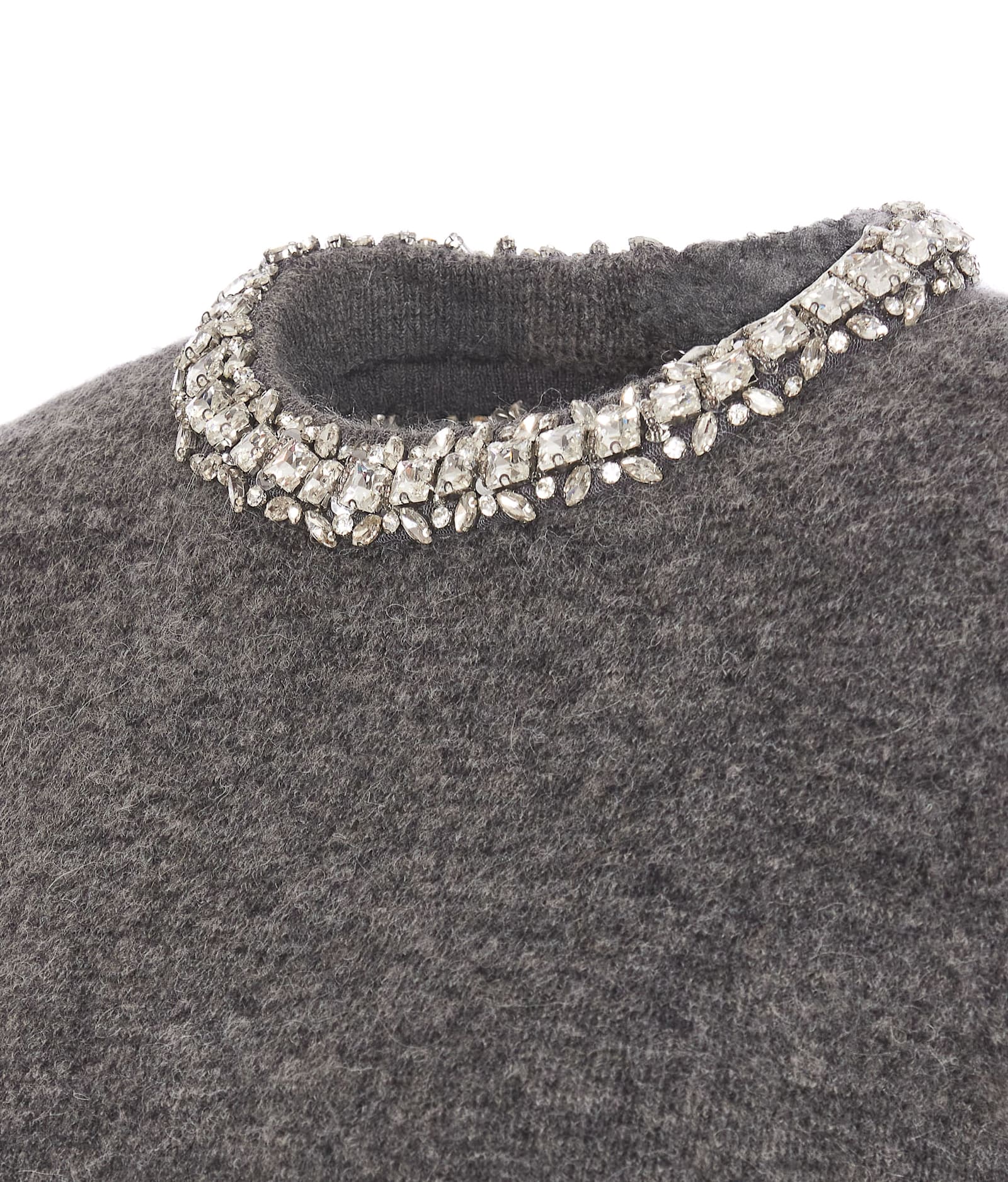SELF-PORTRAIT EMBELLISHED KNIT TOP