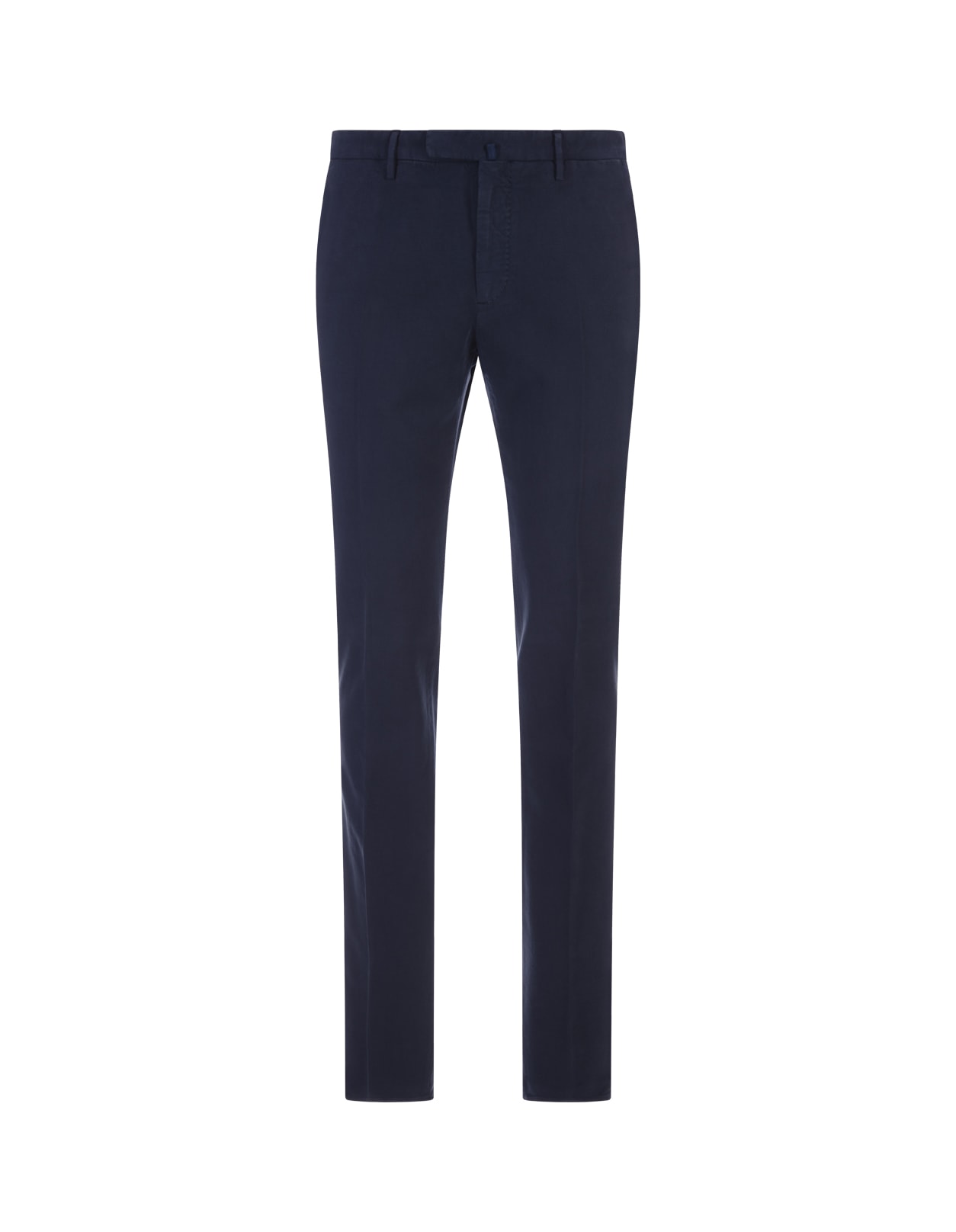 Incotex Red Slim Fit Trousers In Blue Certified Doeskin