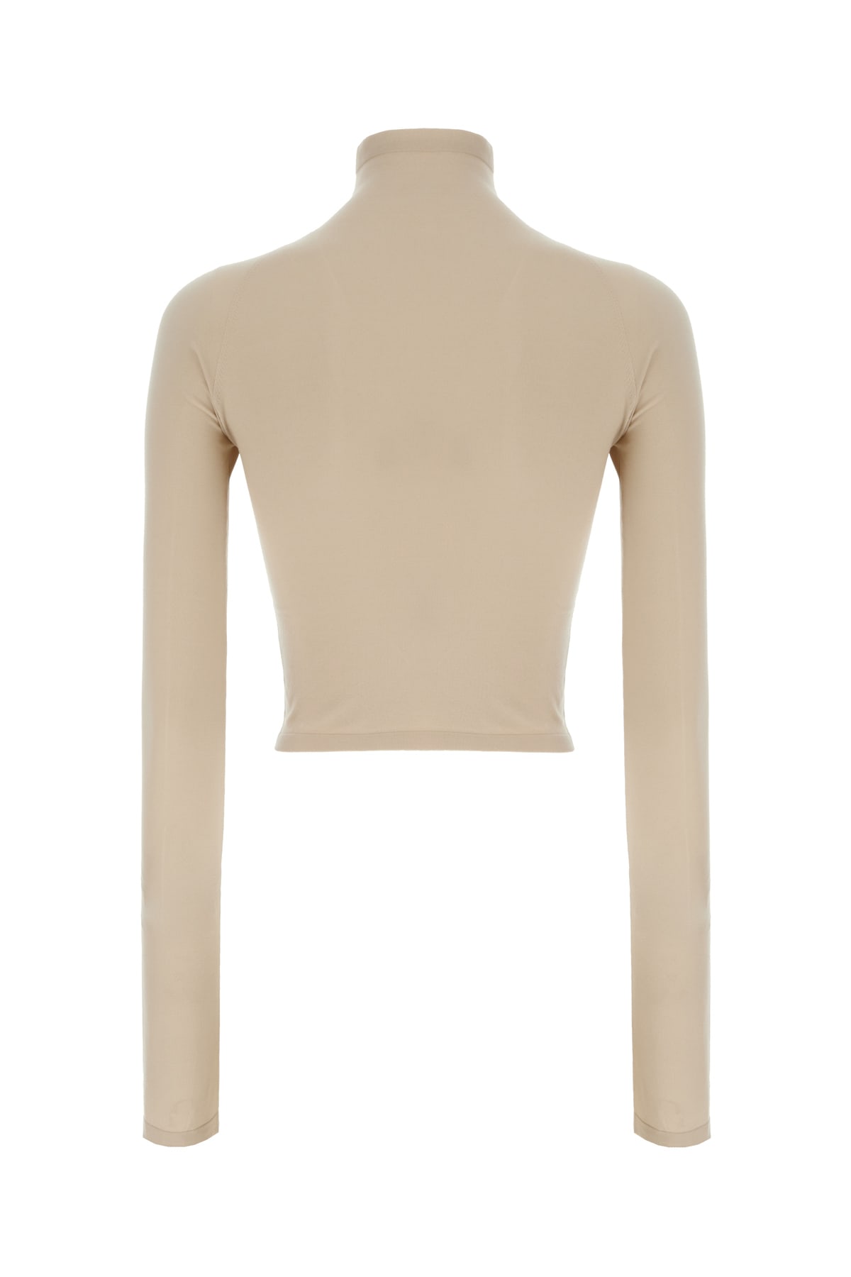 Alaïa Cappuccino Stretch Nylon Top In Neutral