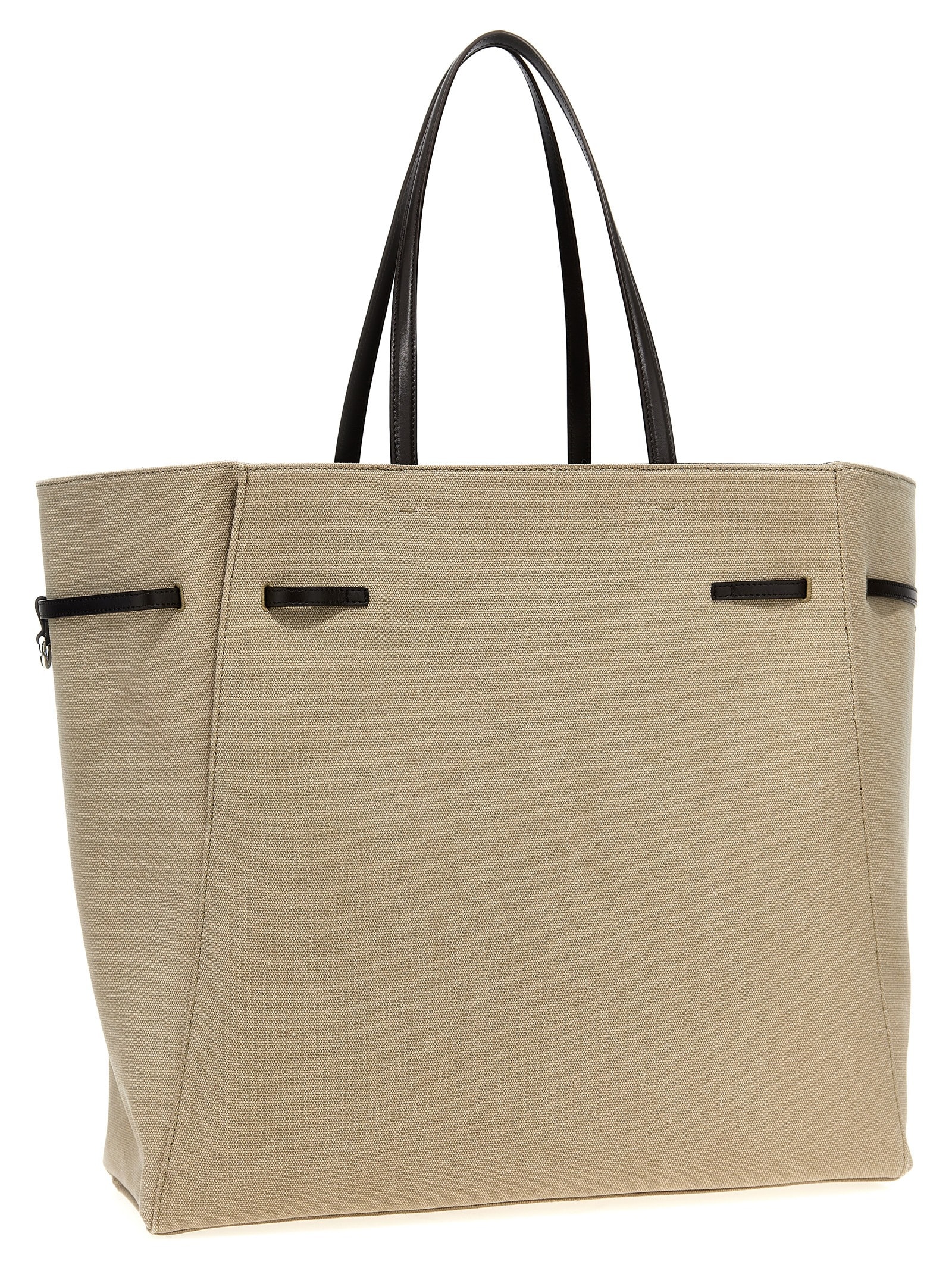 Shop Givenchy Voyou Large Shopping Bag In Beige