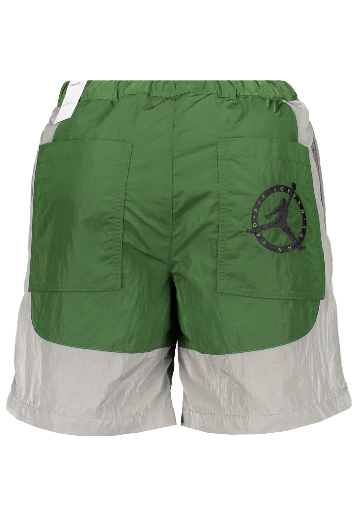 Shop Off-white Jordan X Off White Bermuda Shorts With Logo In Green