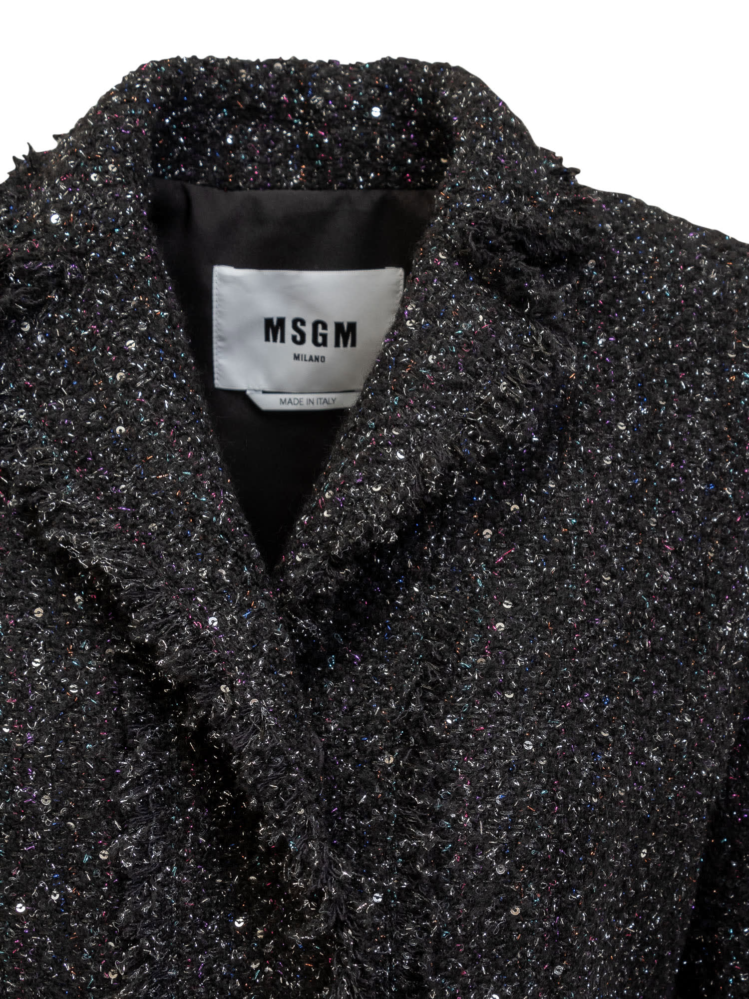 Shop Msgm Blazer In Black