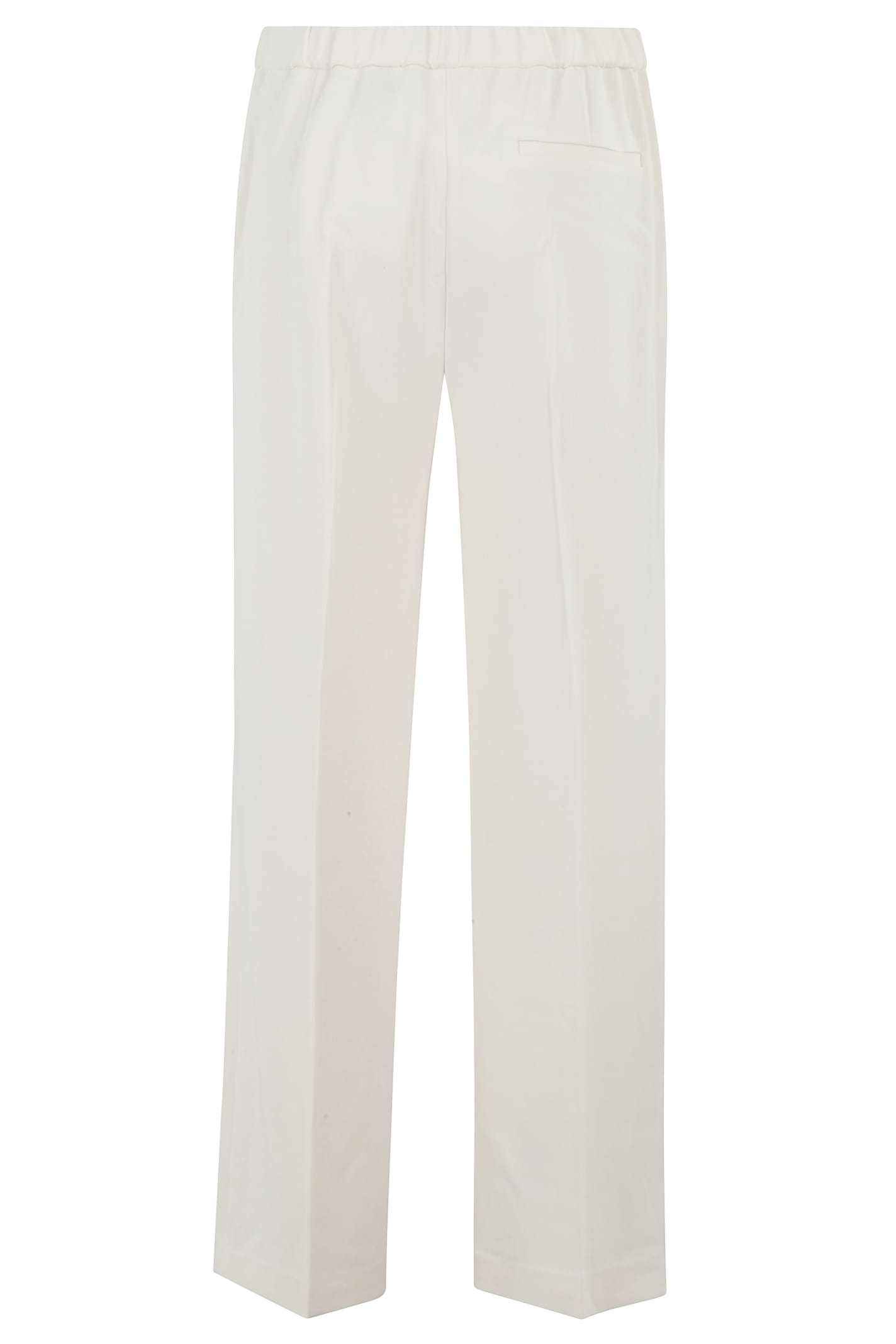Theory Wide Pull On Admir Trousers In C Rice