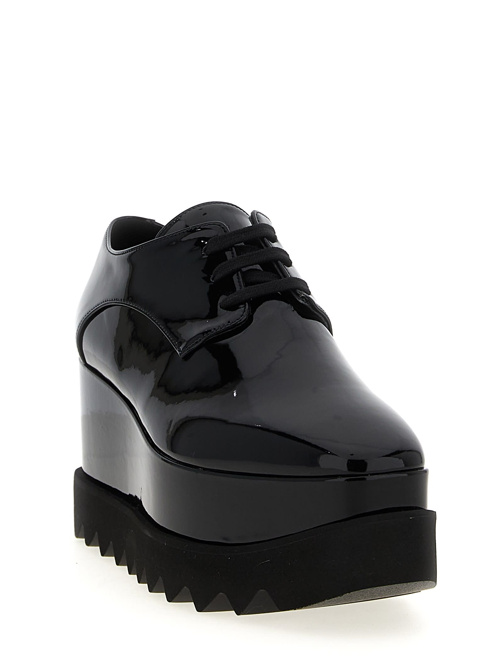 Stella Mccartney Stellabration Capsule Monocrome Elyse Wedges In Black