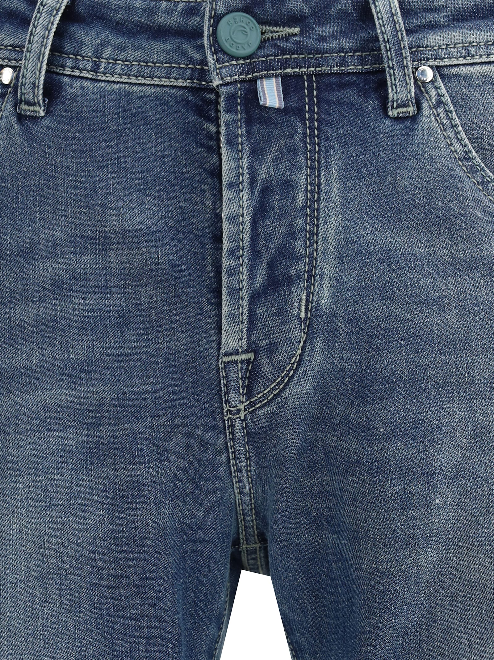 Jacob Cohen Denim Jeans Scott In Cotton And Lyocell In Blue