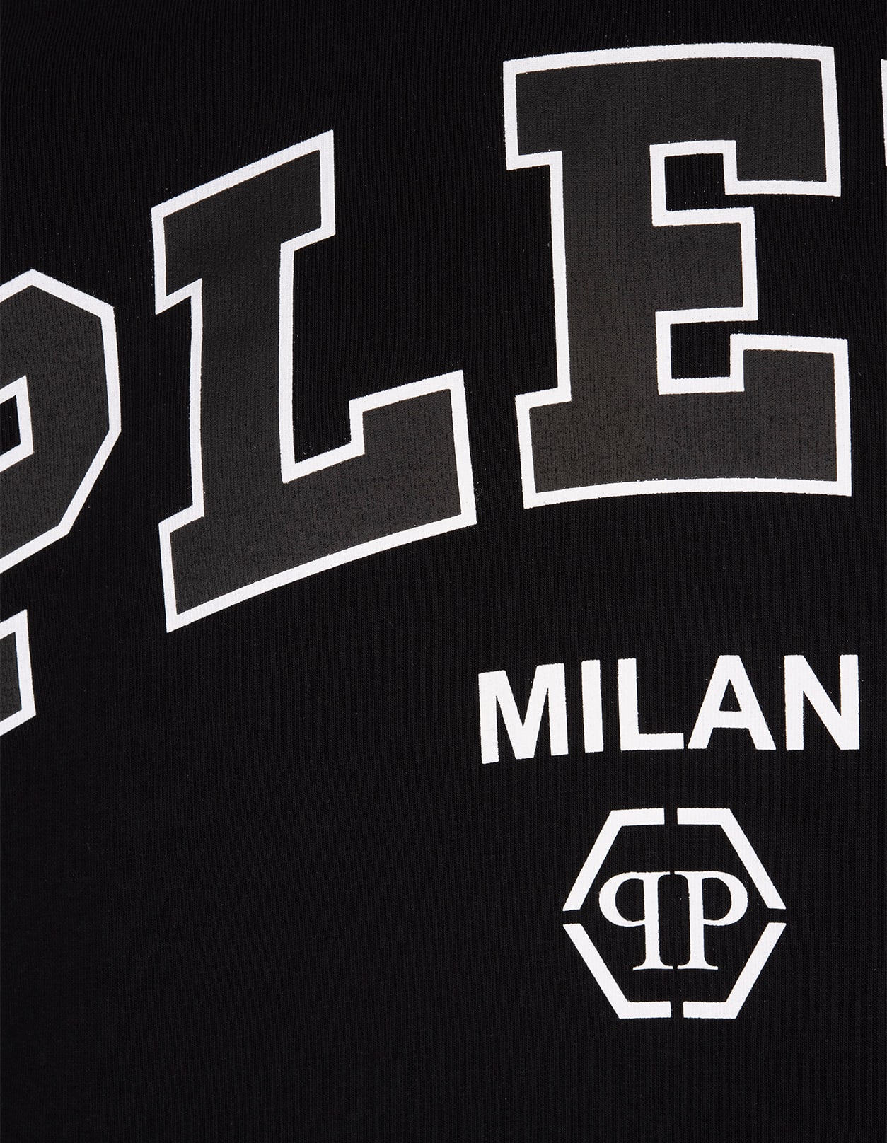 Shop Philipp Plein Black Hoodie Sweatshirt College