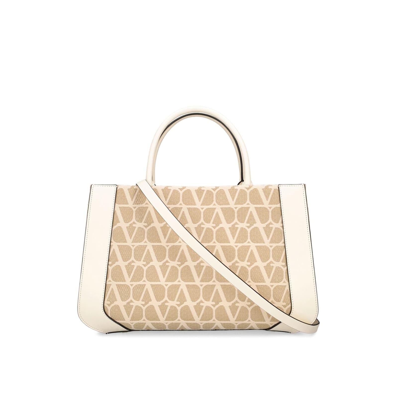 Shop Valentino Garavani Toile Iconographe Tote Bag In Ivory