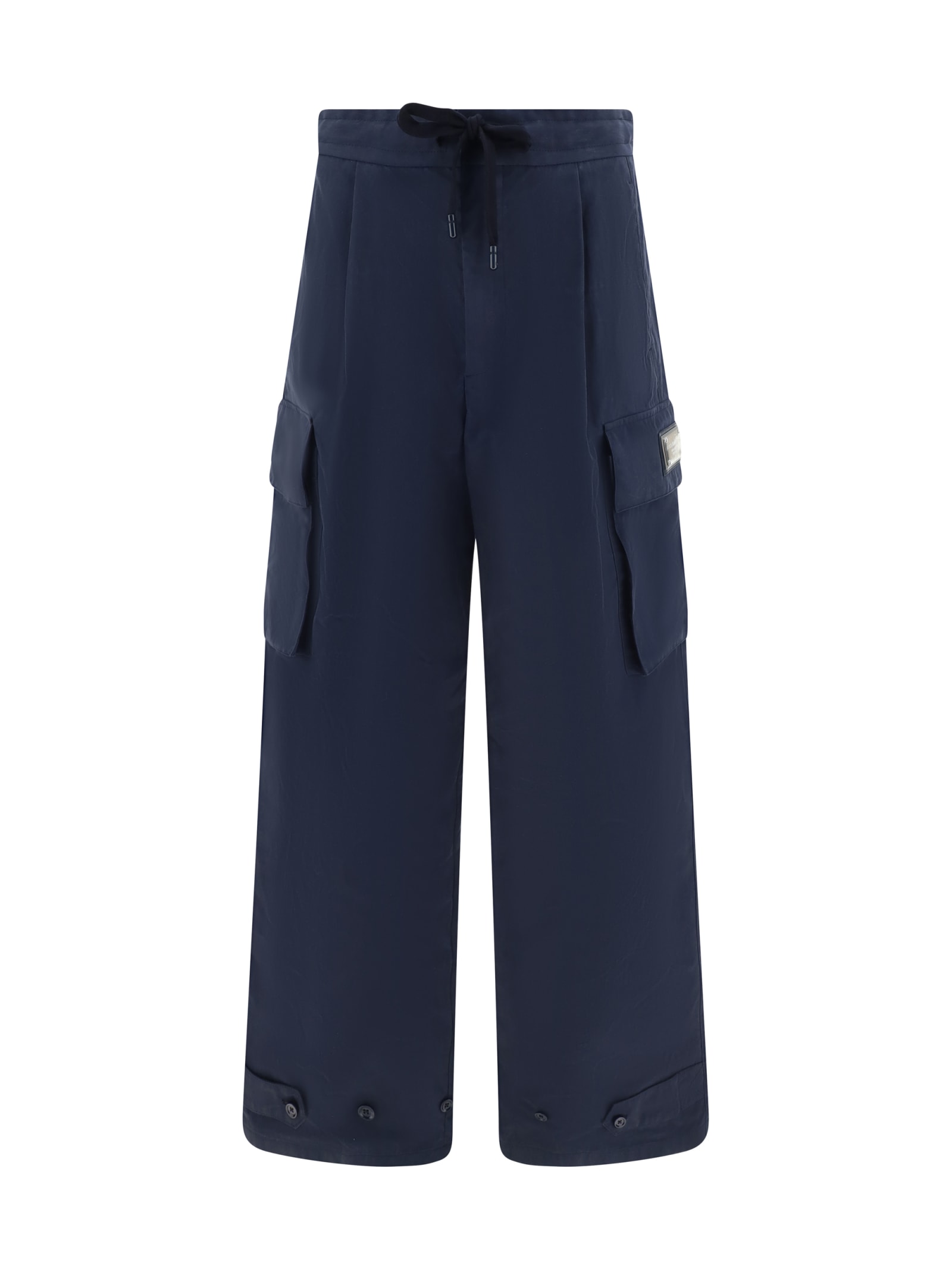 Shop Dolce & Gabbana Cargo Pants In Blu