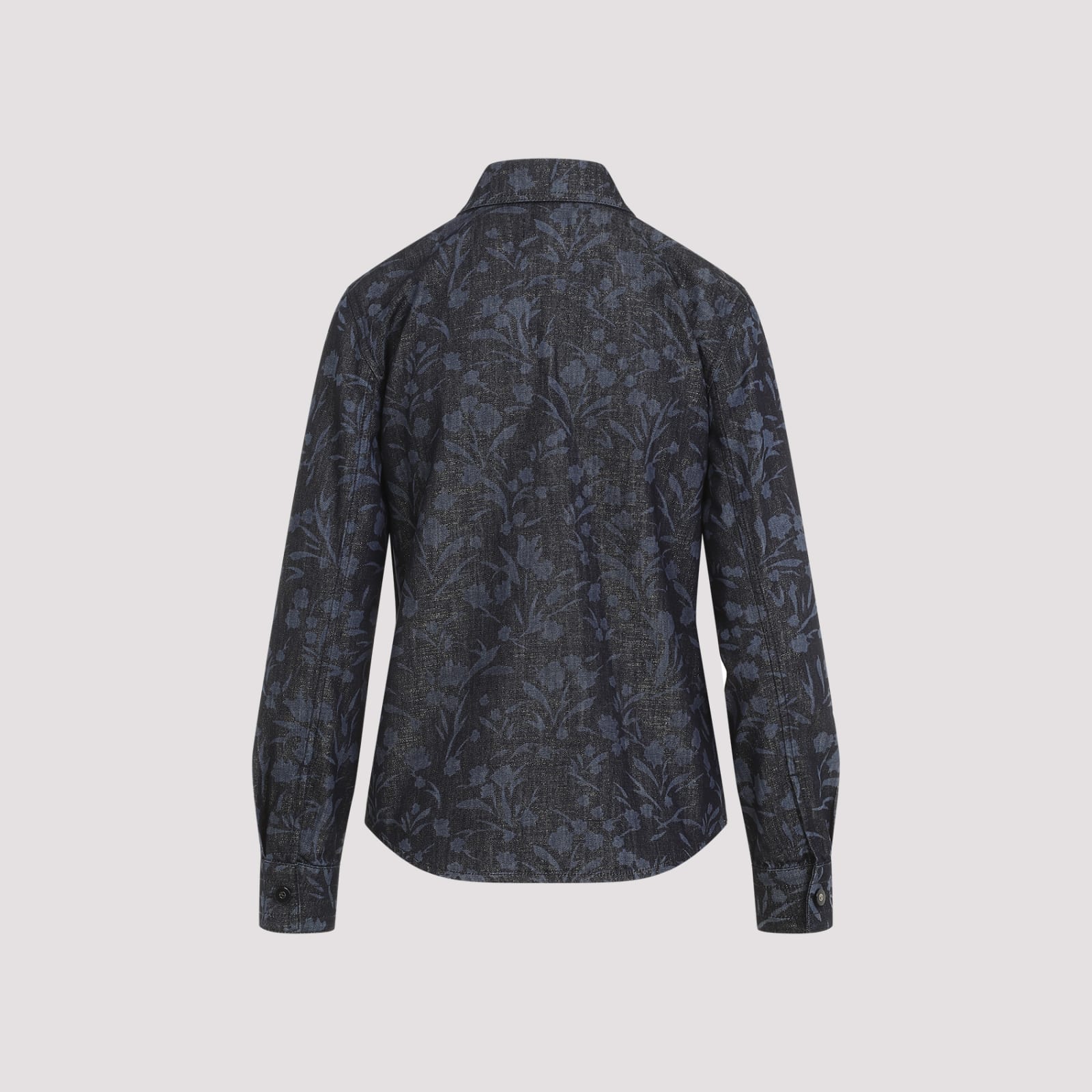 Shop Giorgio Armani Cotton Shirt In Graphite