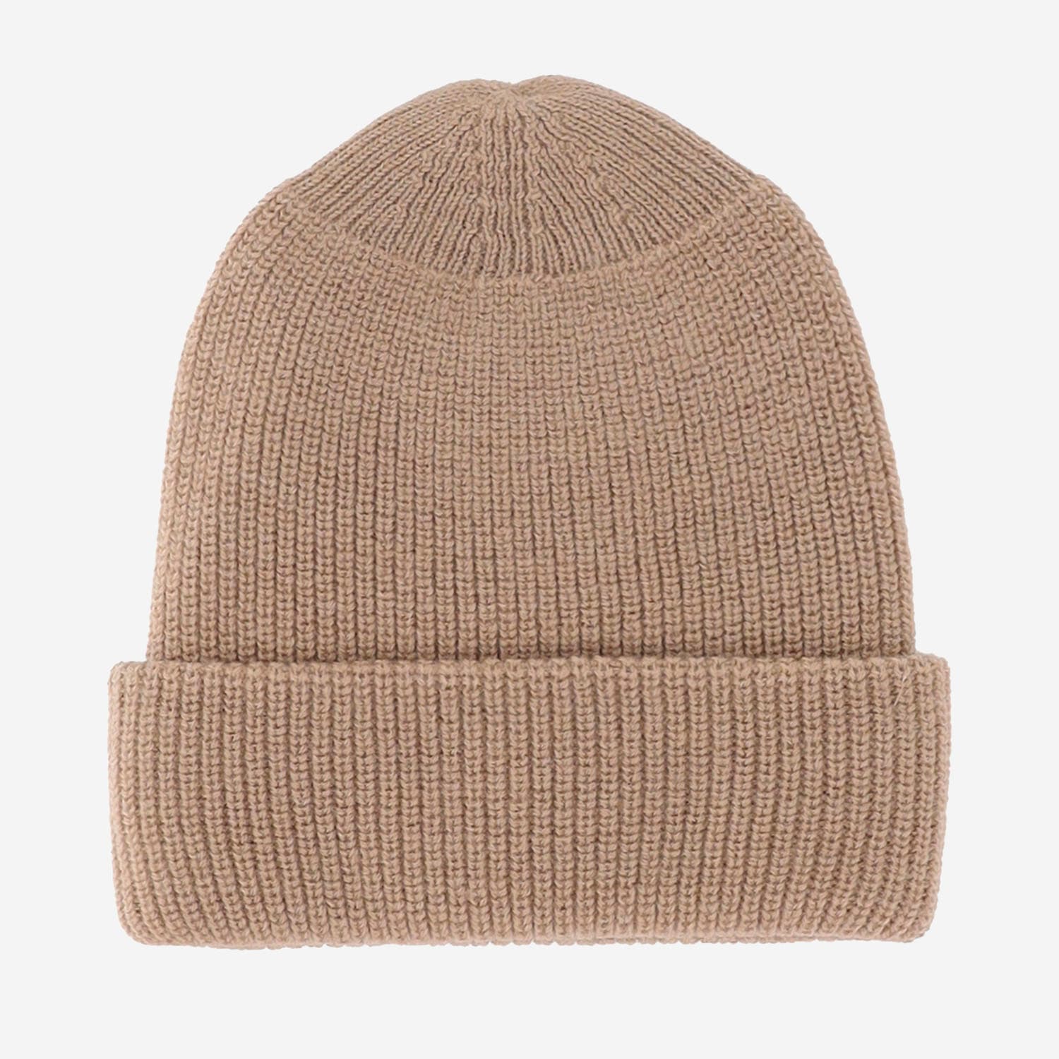 Patou Wool Beanie With Logo In Beige
