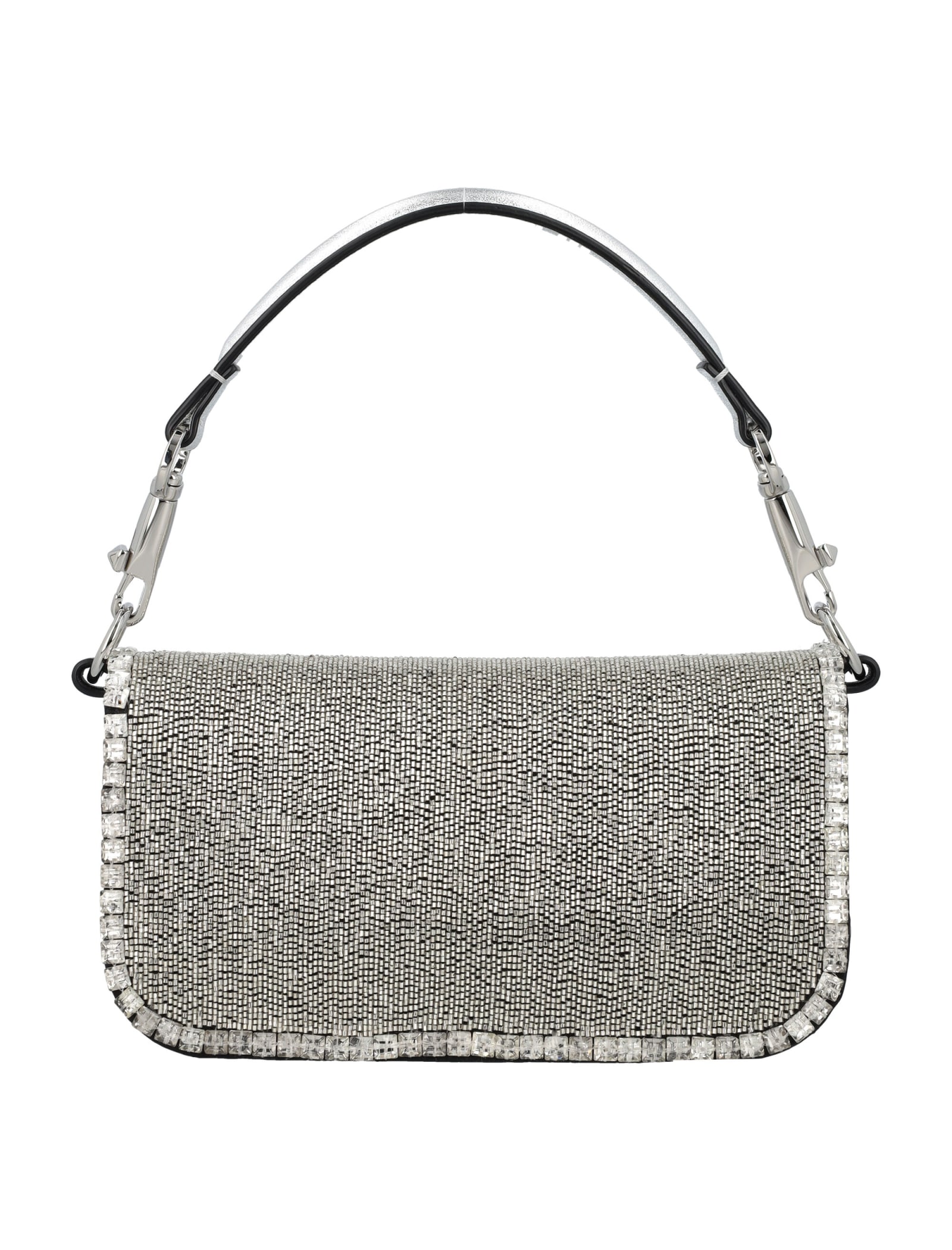 Shop Valentino Locò Small Jewels Bag In Crystal