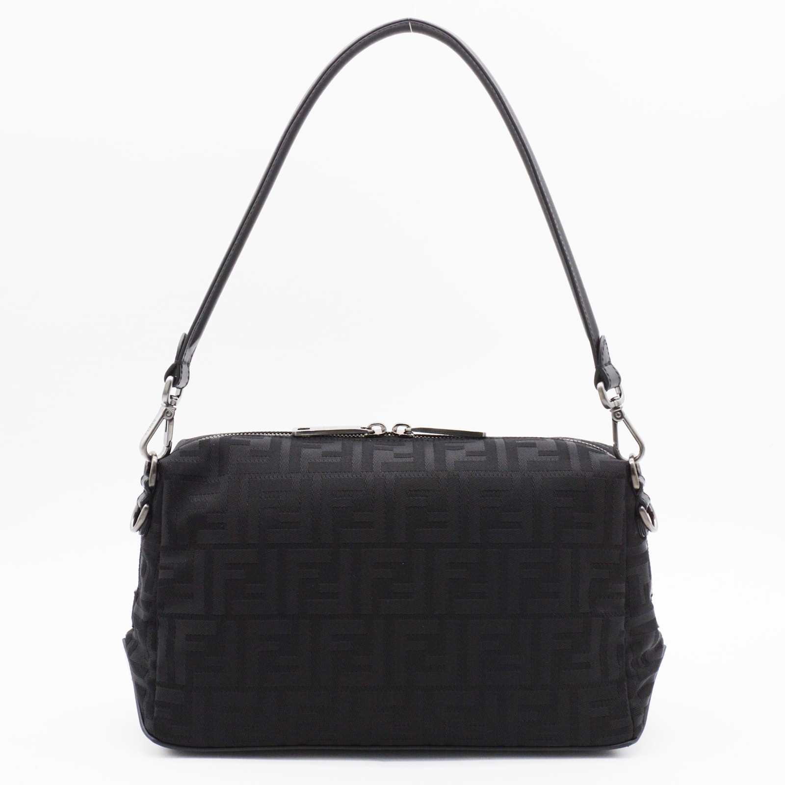 Fendi Lui Medium Ff Nylon Crossbody Bag In Black