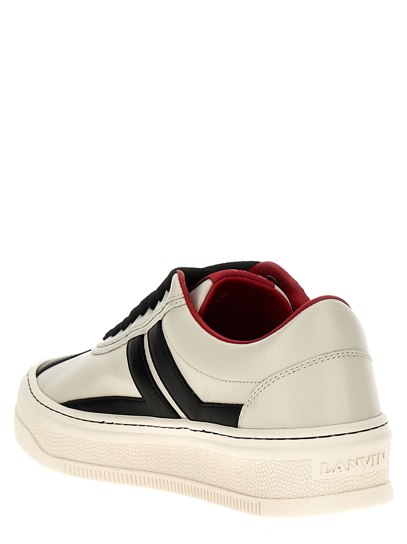 Shop Lanvin Xfuture Sneakers In White/black