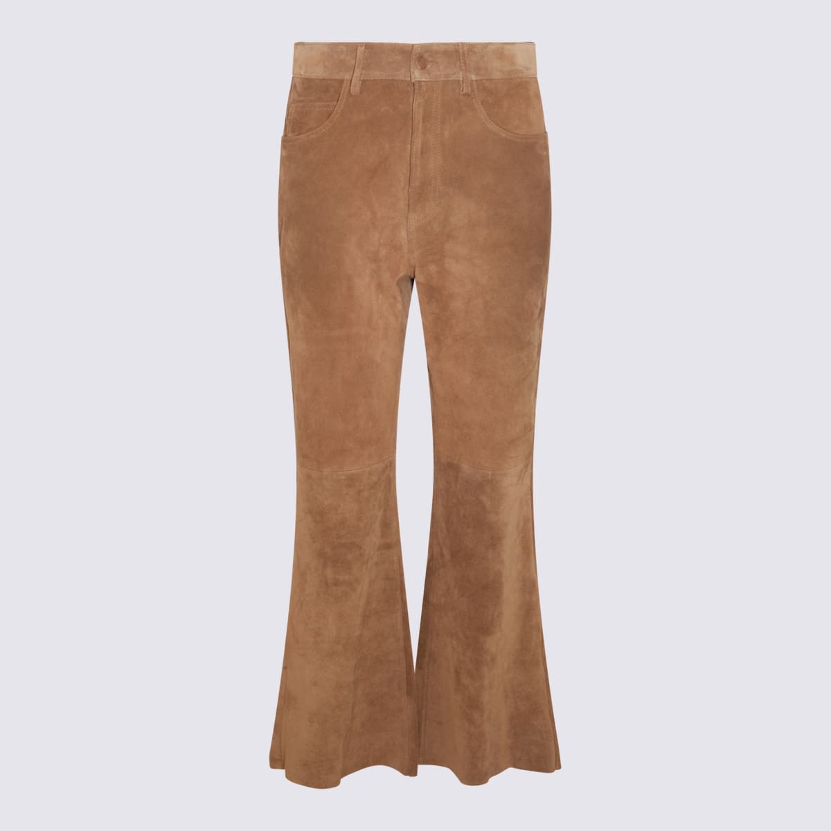 Shop Marni Brown Cotton Pants In Creta