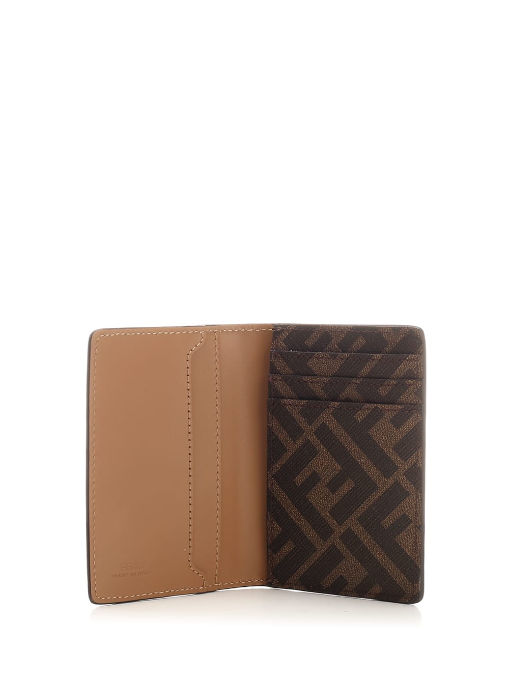 Fendi Diagonal Bi-fold Wallet in Black for Men