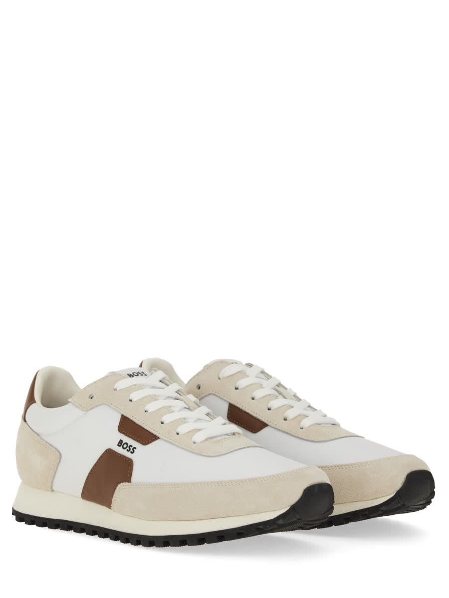 Hugo Boss Sneakers Panel Rubber Sole In Multi