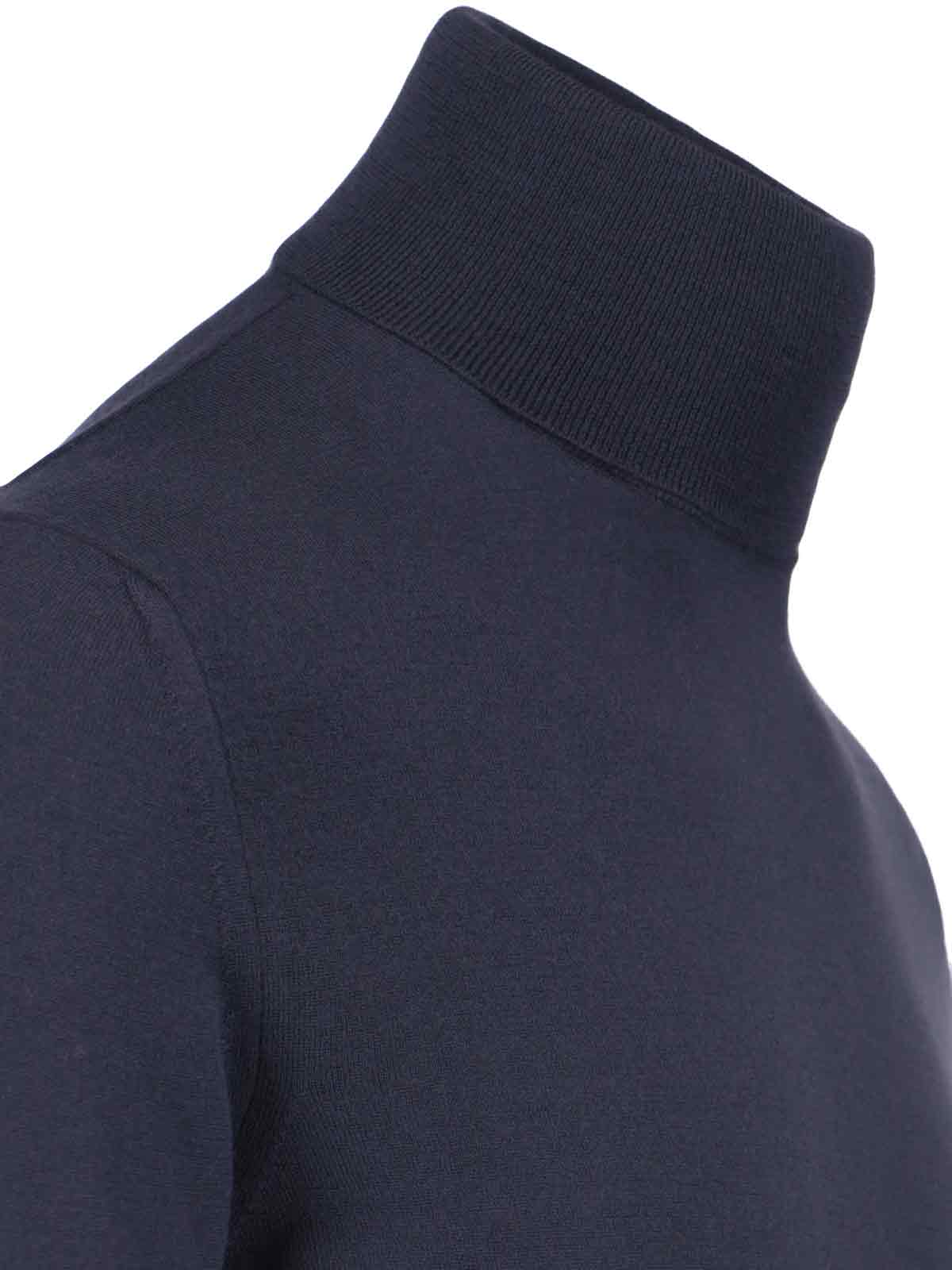 Shop Zanone Classic Turtleneck In Blue