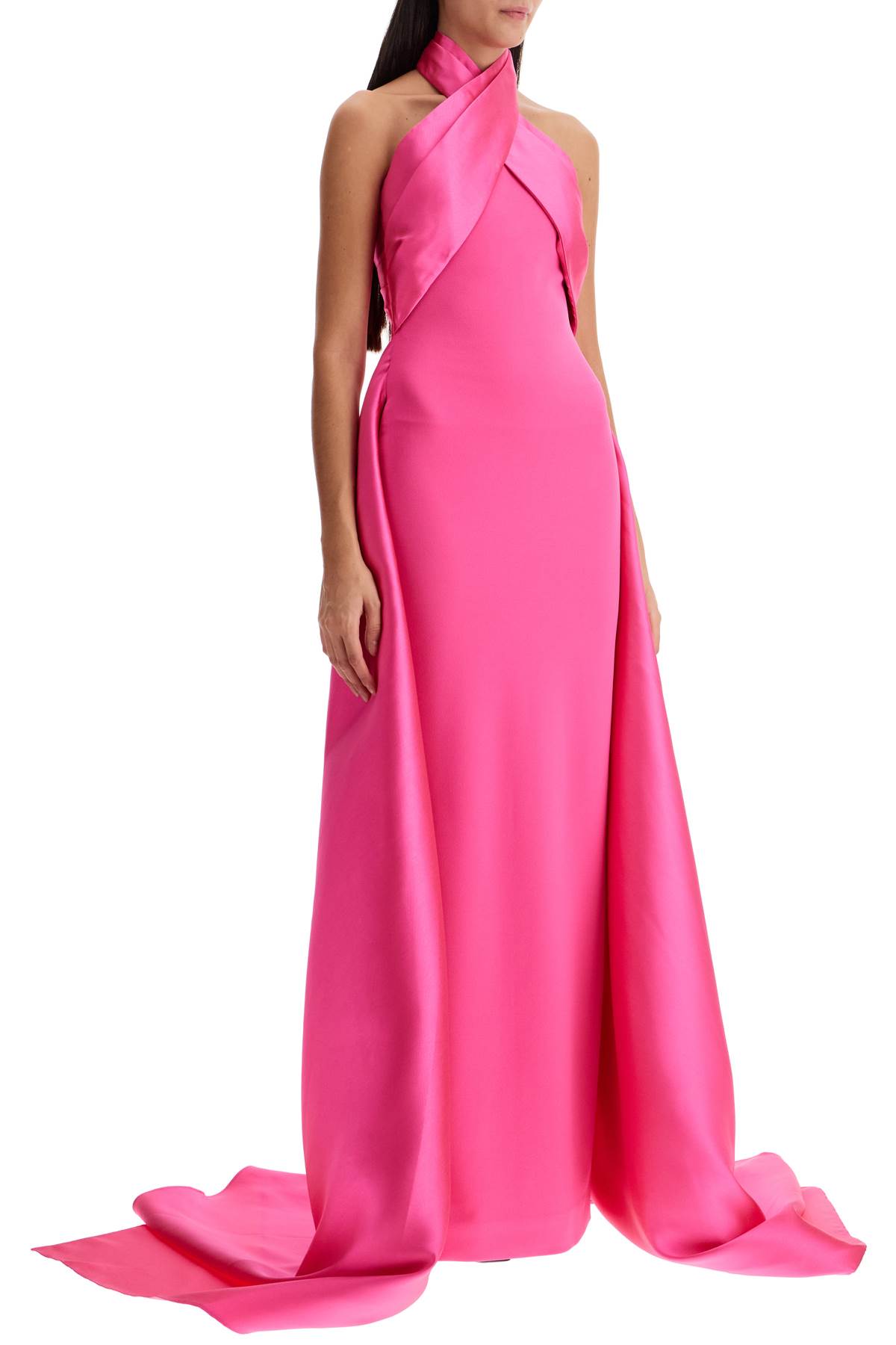 Shop Solace London Long Rumi Dress In Rosa