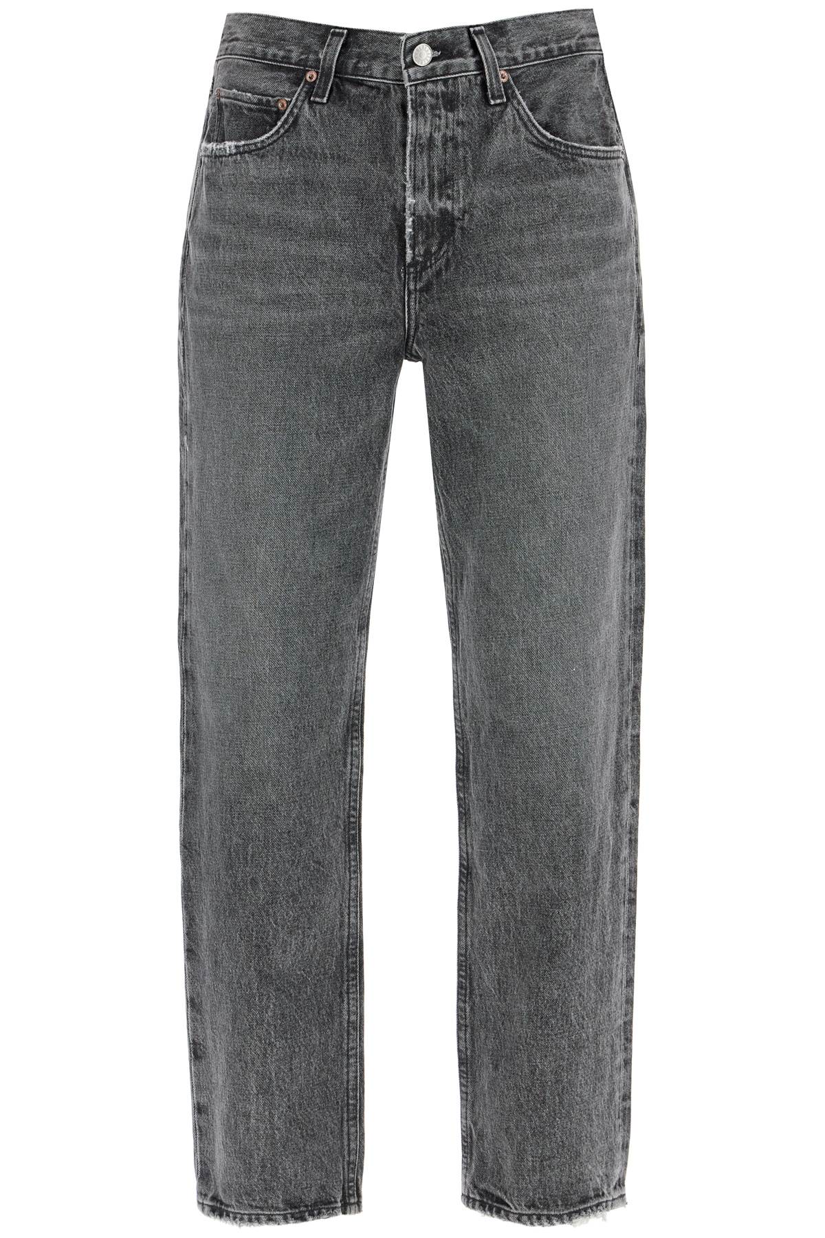 Shop Agolde Vintage Effect Valen Jeans In Spirit (vint Grey) (grey)