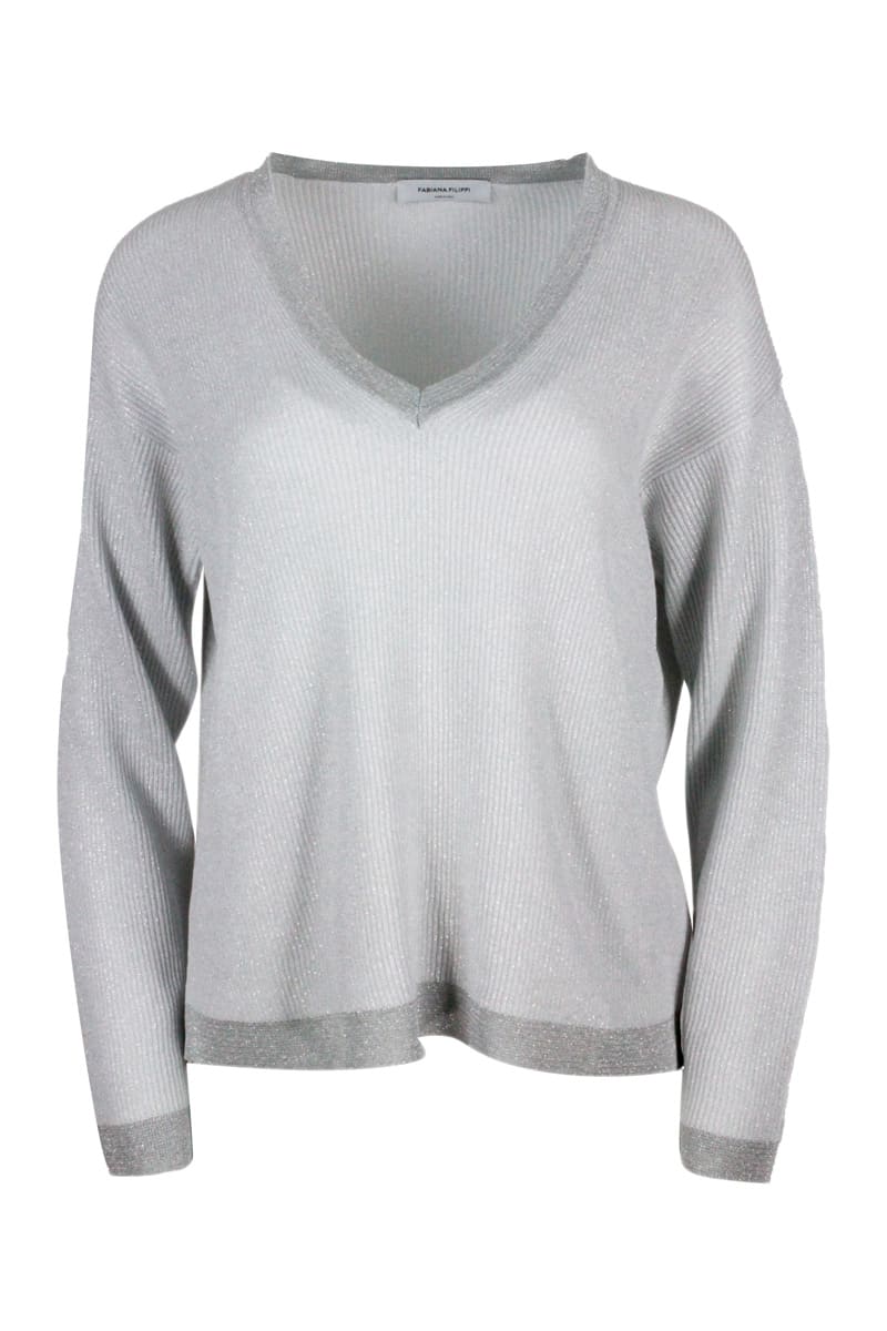 Shop Fabiana Filippi Sweater In White