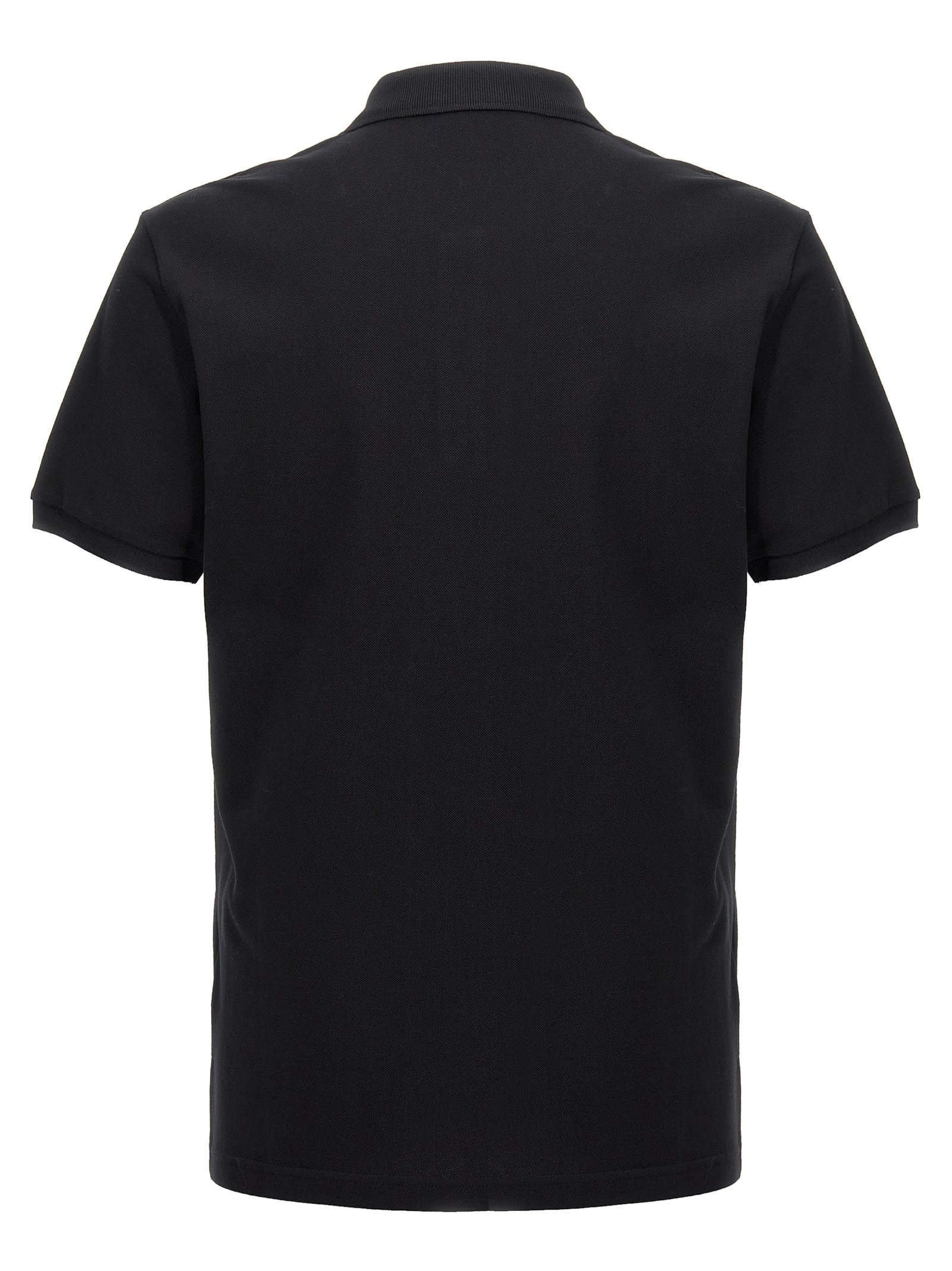 Shop Moschino In Love We Trust Polo Shirt In Black