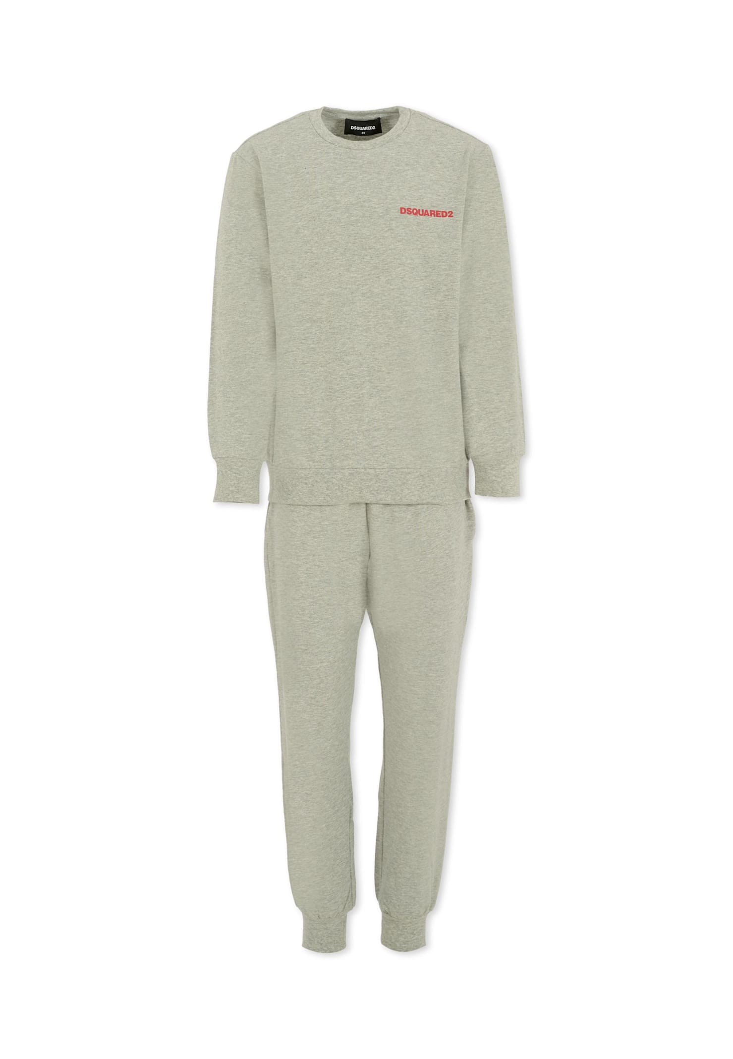 Dsquared2 Grey Pajamas For Kids With Logo In Gray