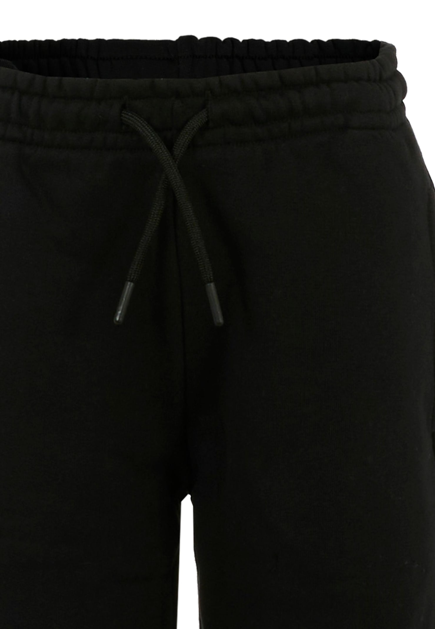Msgm Black Trousers For Kids With Logo In Black