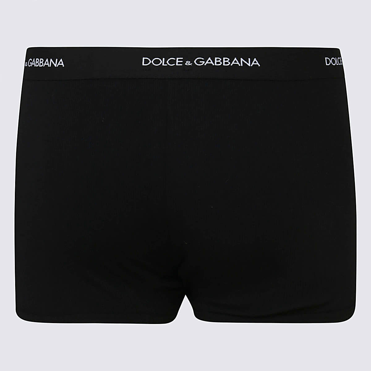 Shop Dolce & Gabbana Black Cotton Boxers In Nero
