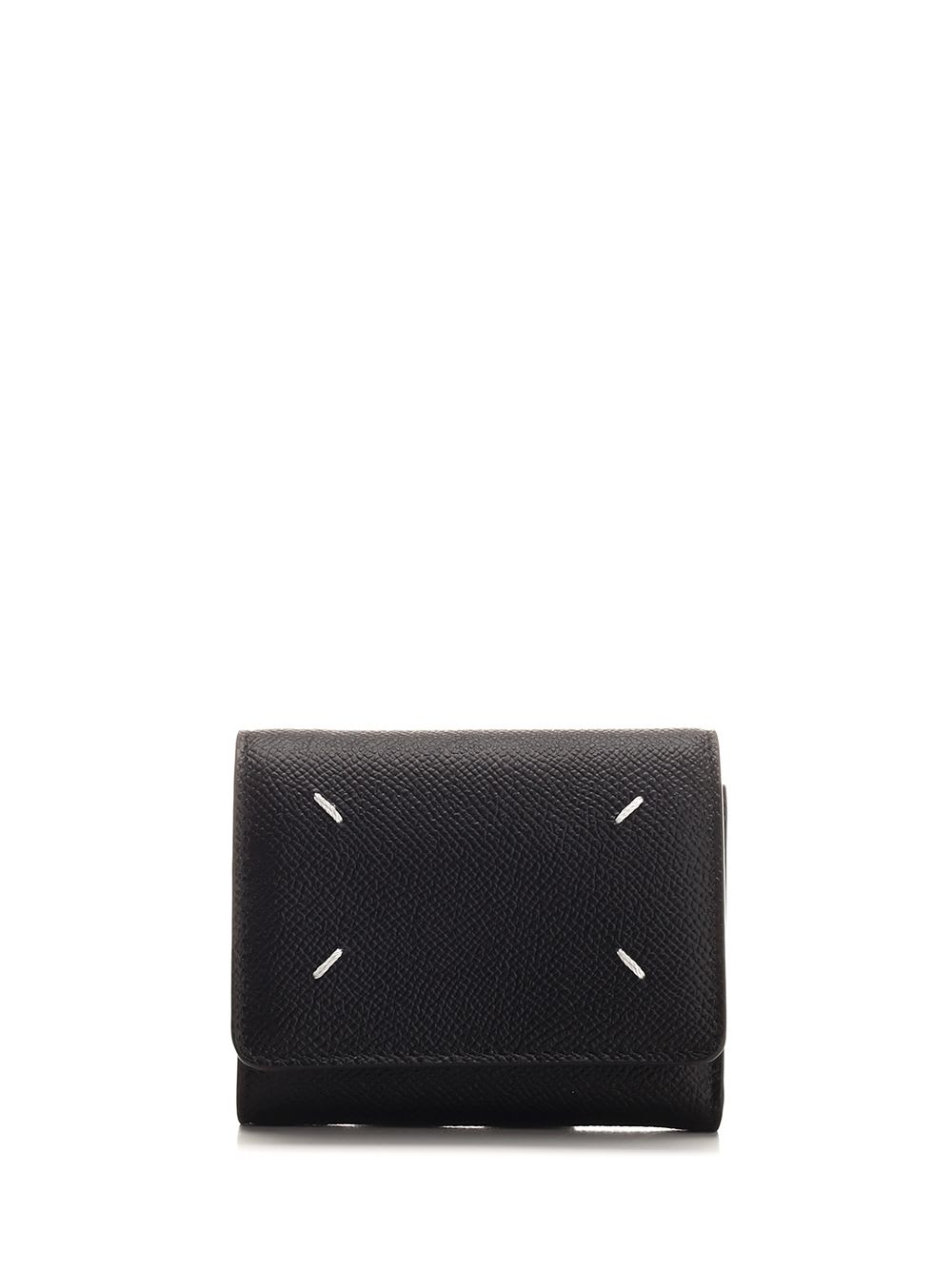 Shop Maison Margiela Four Stitches Wallet In Black