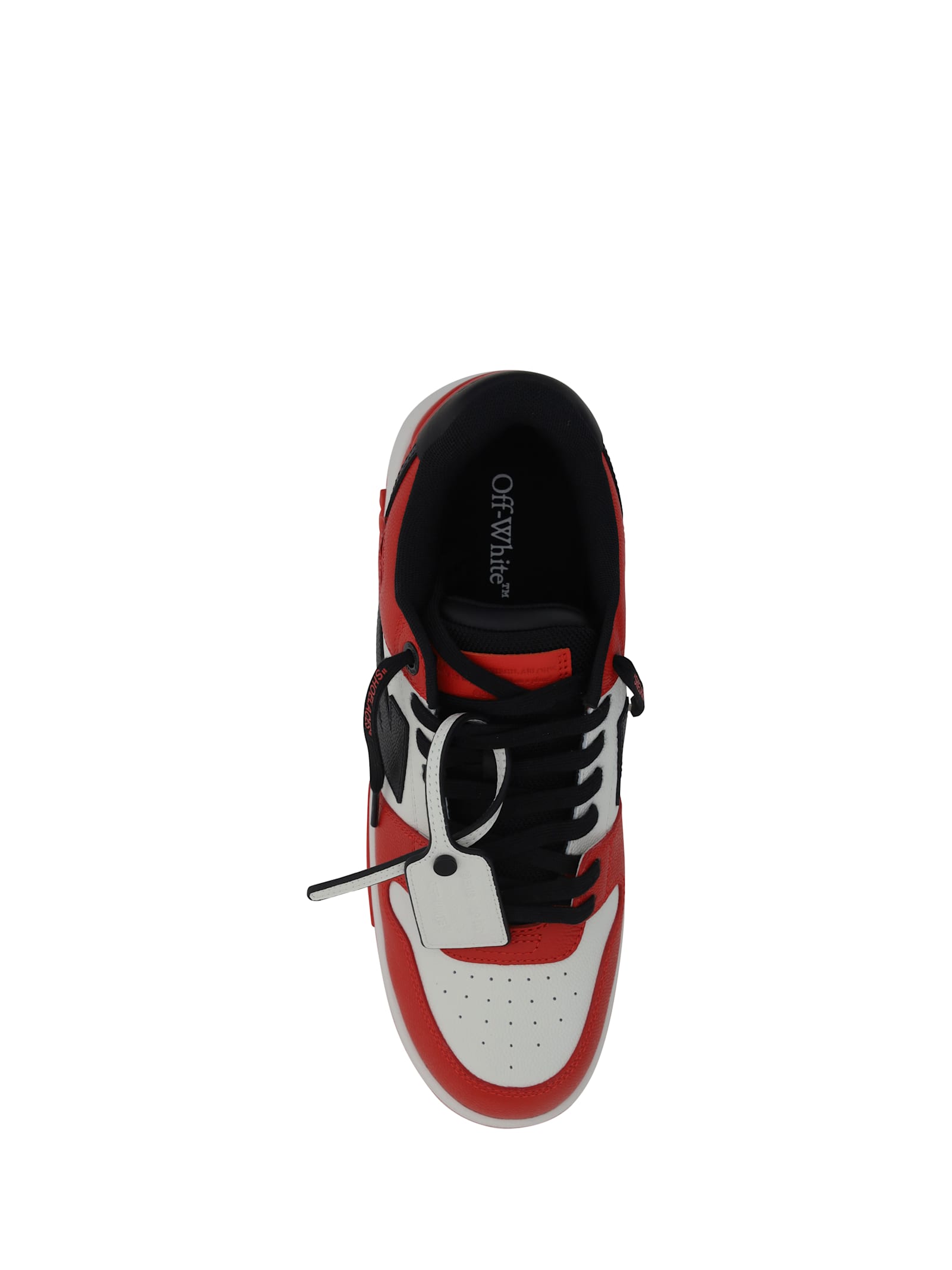 Shop Off-white Out Of Office Sneakers In Red Black