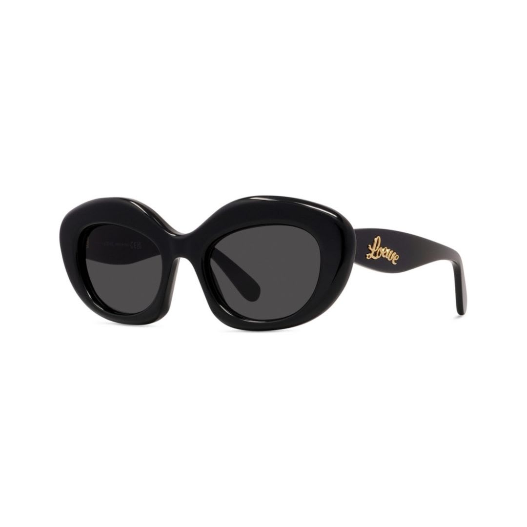 Loewe Curvy 51mm Cat Sunglasses In Black