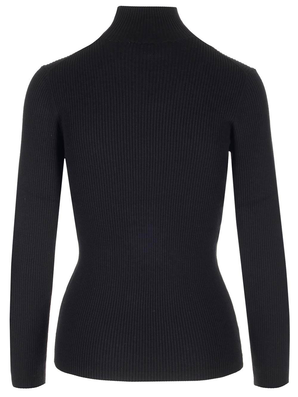 Shop Maison Kitsuné Turtleneck Sweater In Black