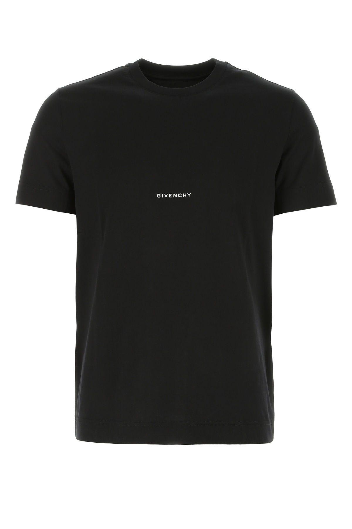 GIVENCHY BLACK COTTON T-SHIRT