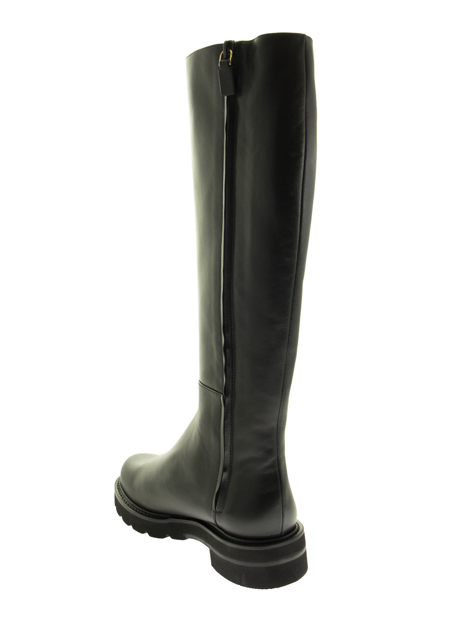 Stuart Weitzman Mila Lift - Calfskin Boot In Black | ModeSens