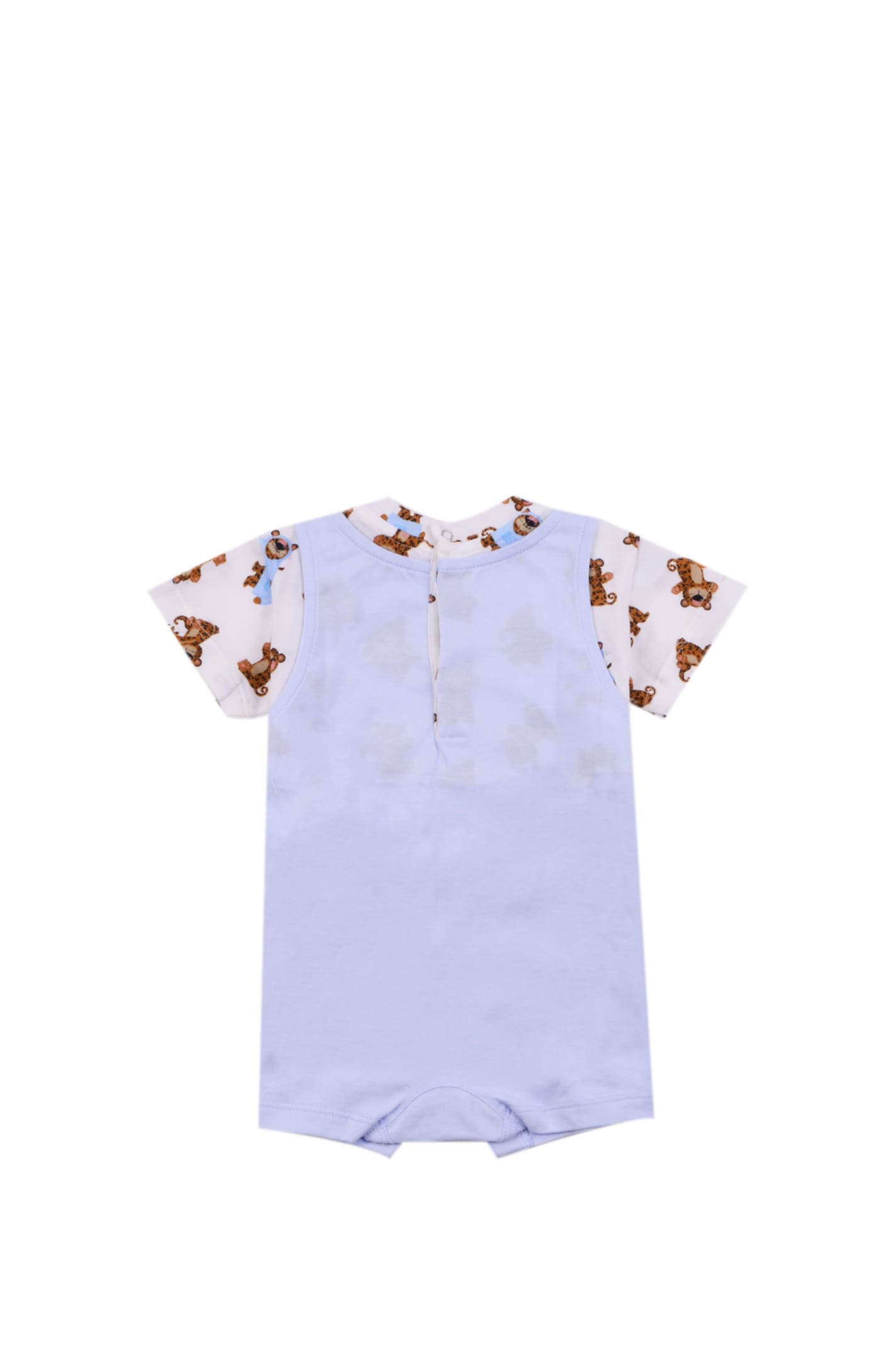 Shop Dolce & Gabbana Printed T-shirt And Overalls Set In White