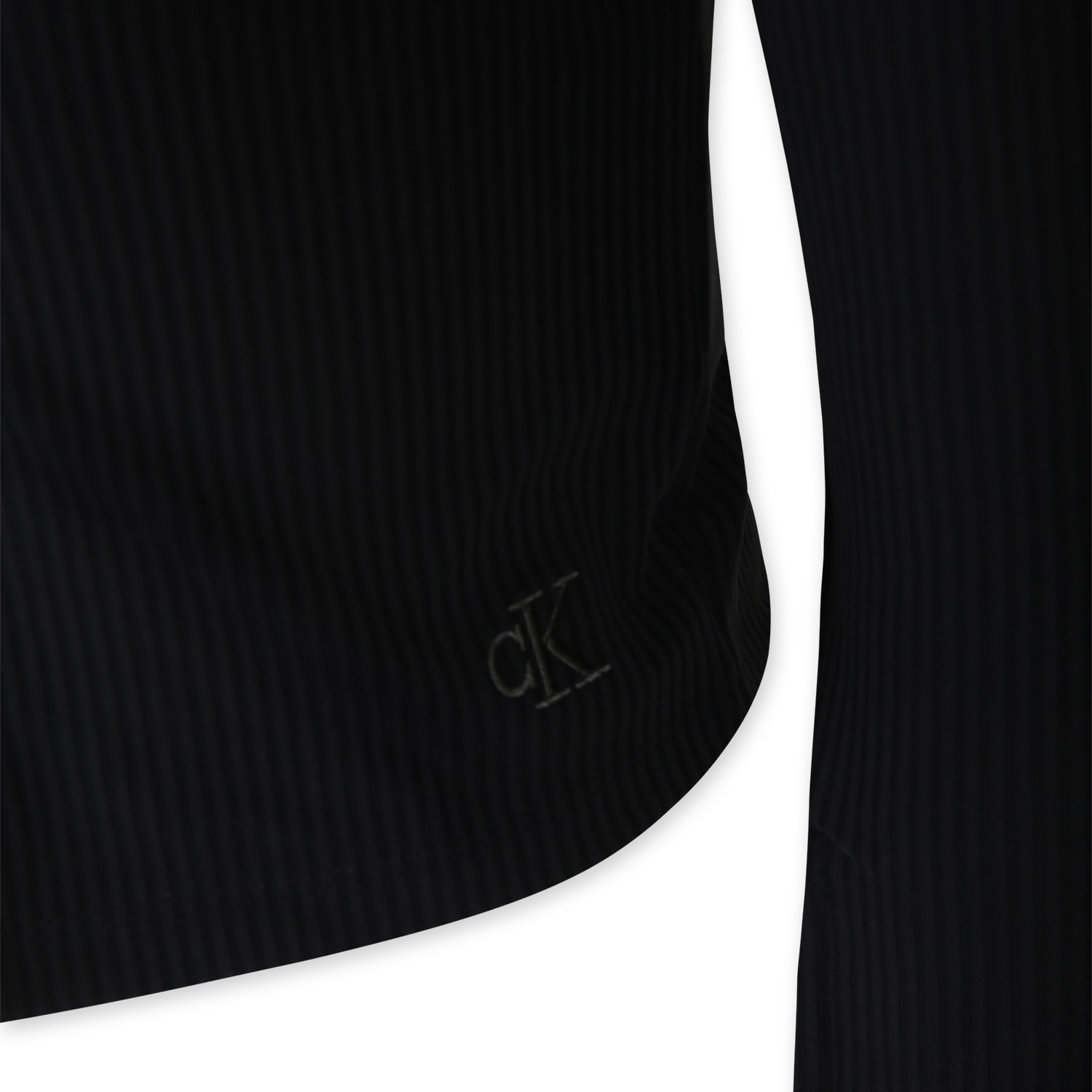 Calvin Klein Black Cardigan Set For Girl With Monogram In Black