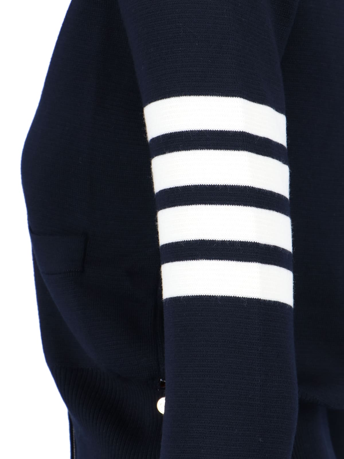 Thom Browne 4-bar Cardigan In Black