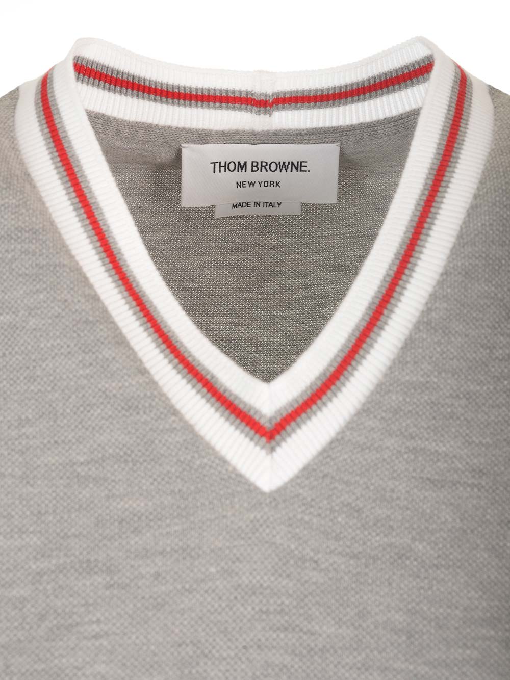 Shop Thom Browne Cotton Pique Tennis Dress In Grey
