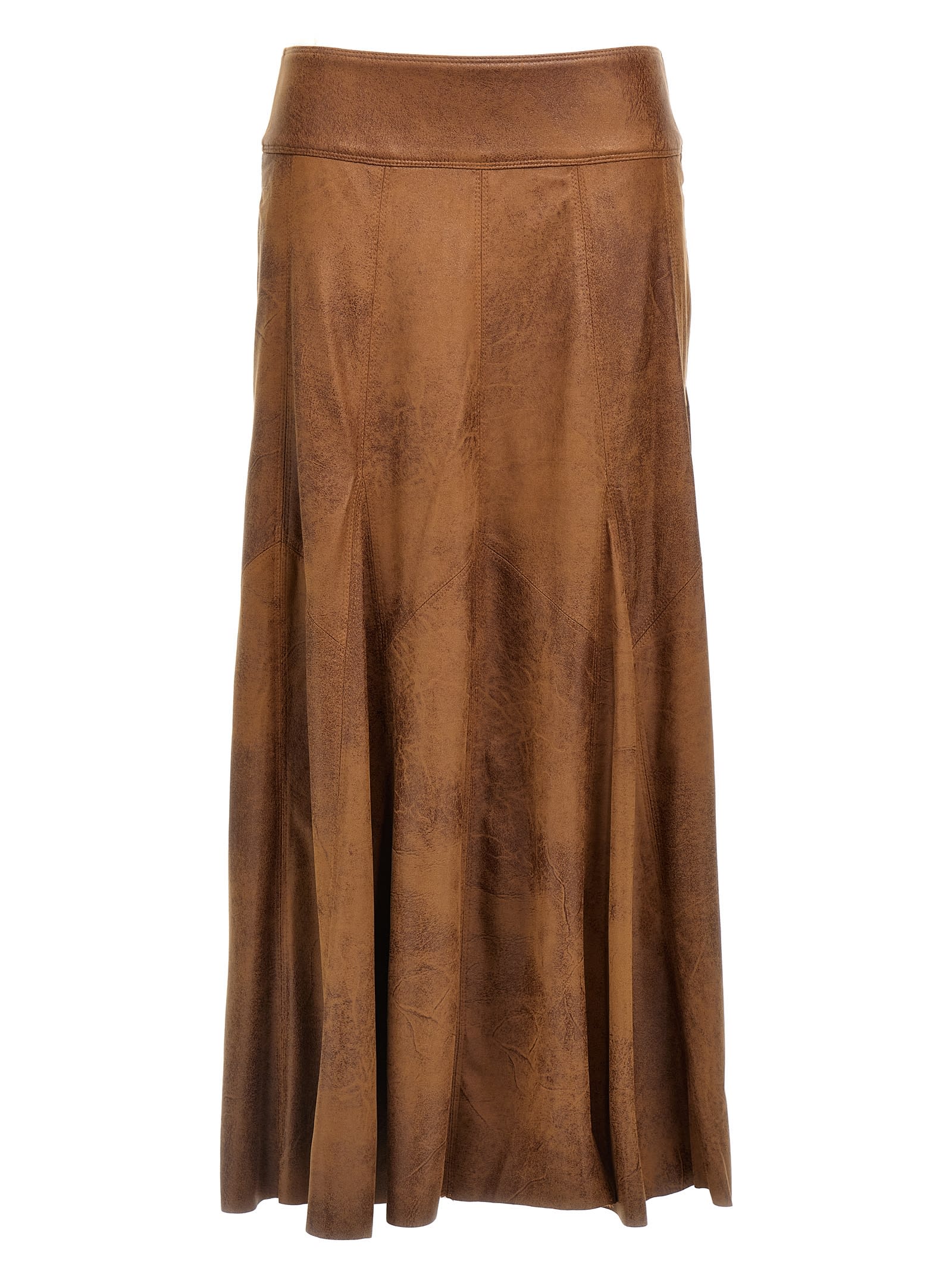 Shop Isabel Marant Genevi Skirt In Brown