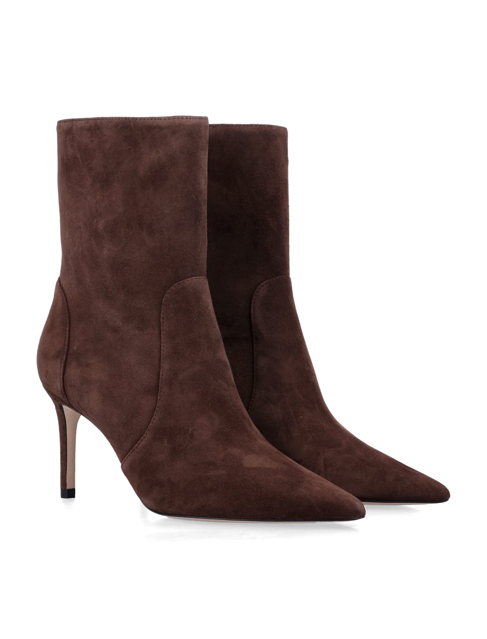 Stuart Weitzman Power Zip 75 Ankle Boots In Brown