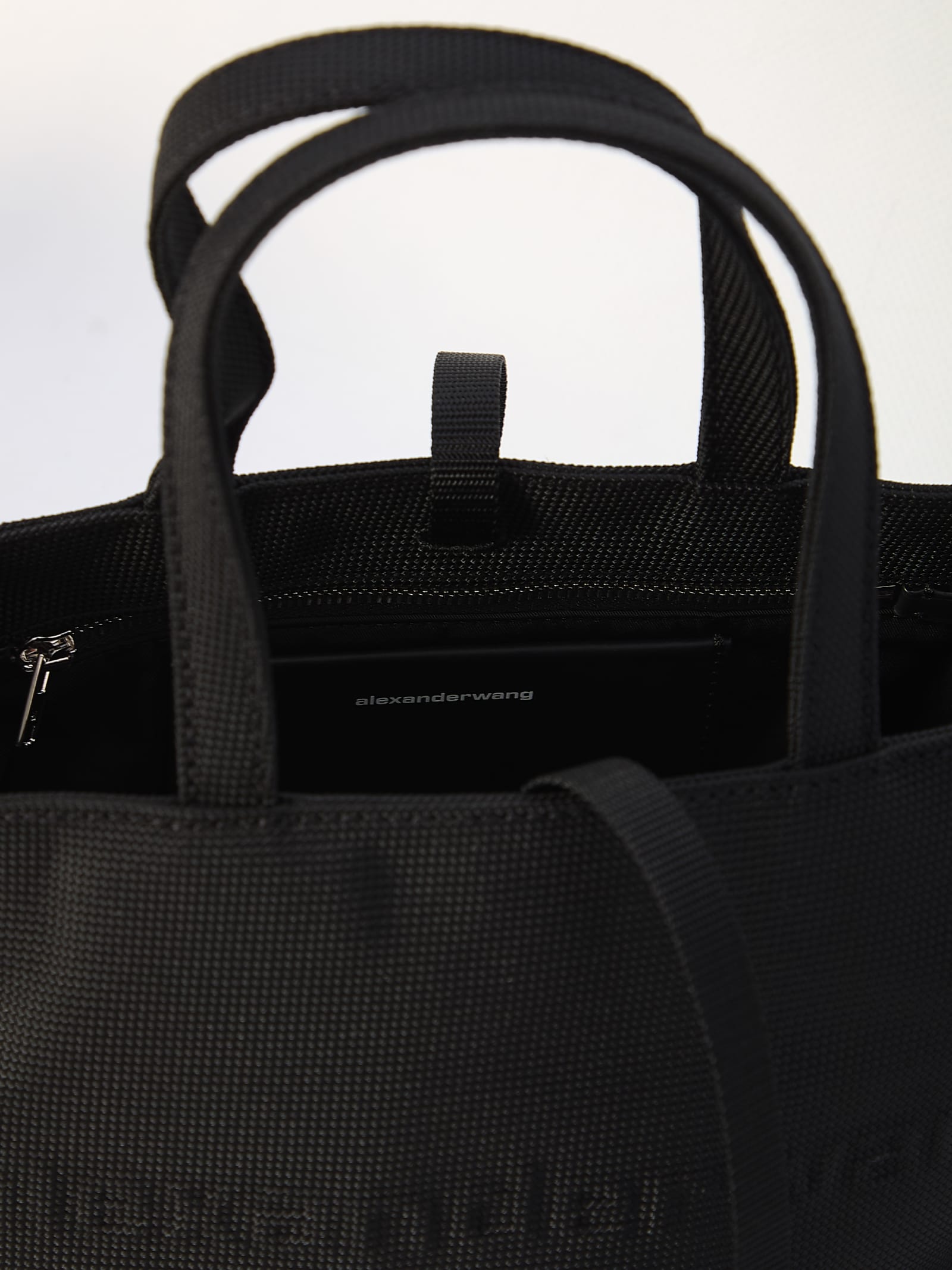 Shop Alexander Wang Punch Small Tote Bag In Black