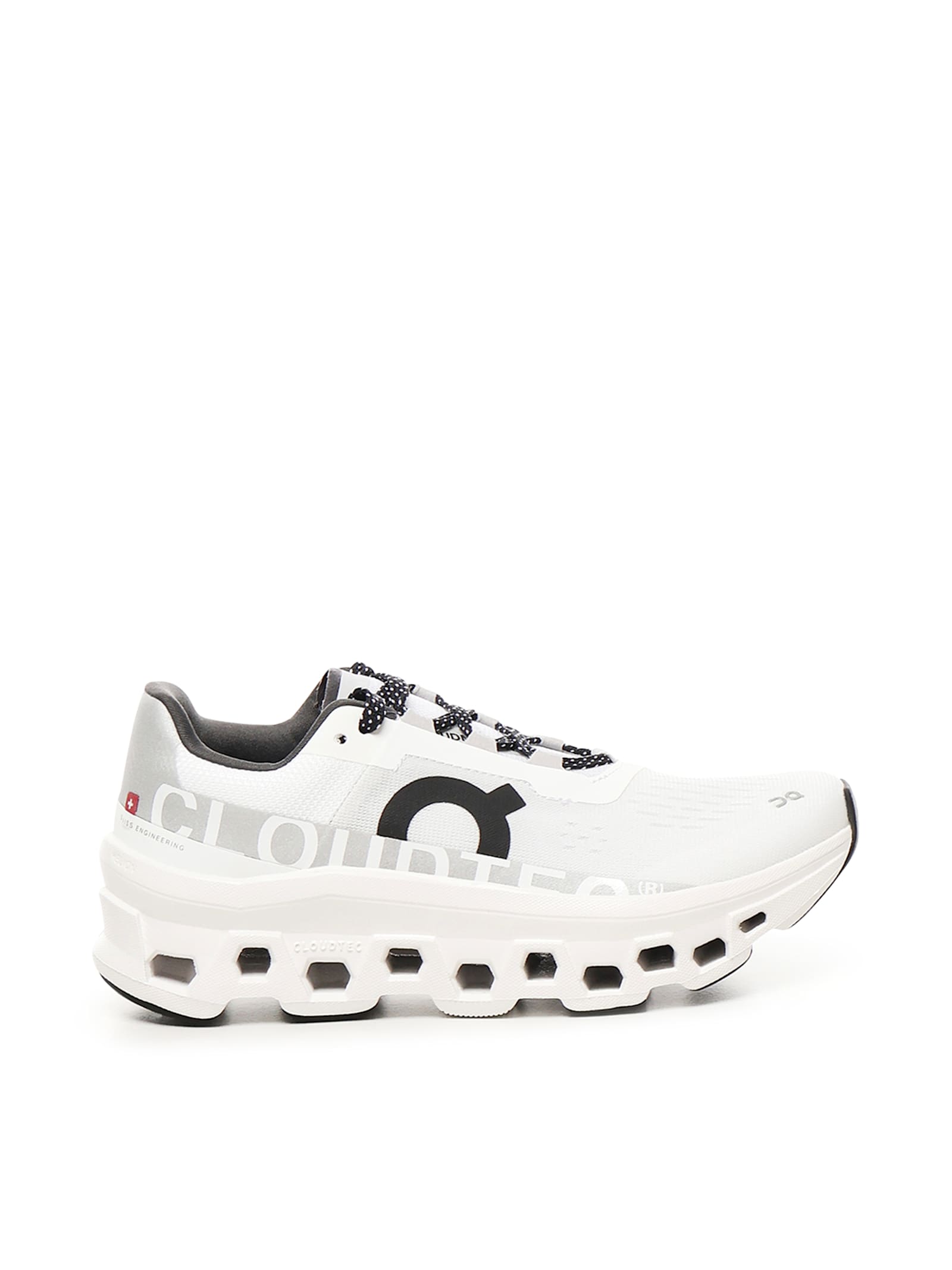 On Women's Cloudmster Road Running Sneakers In All White In White