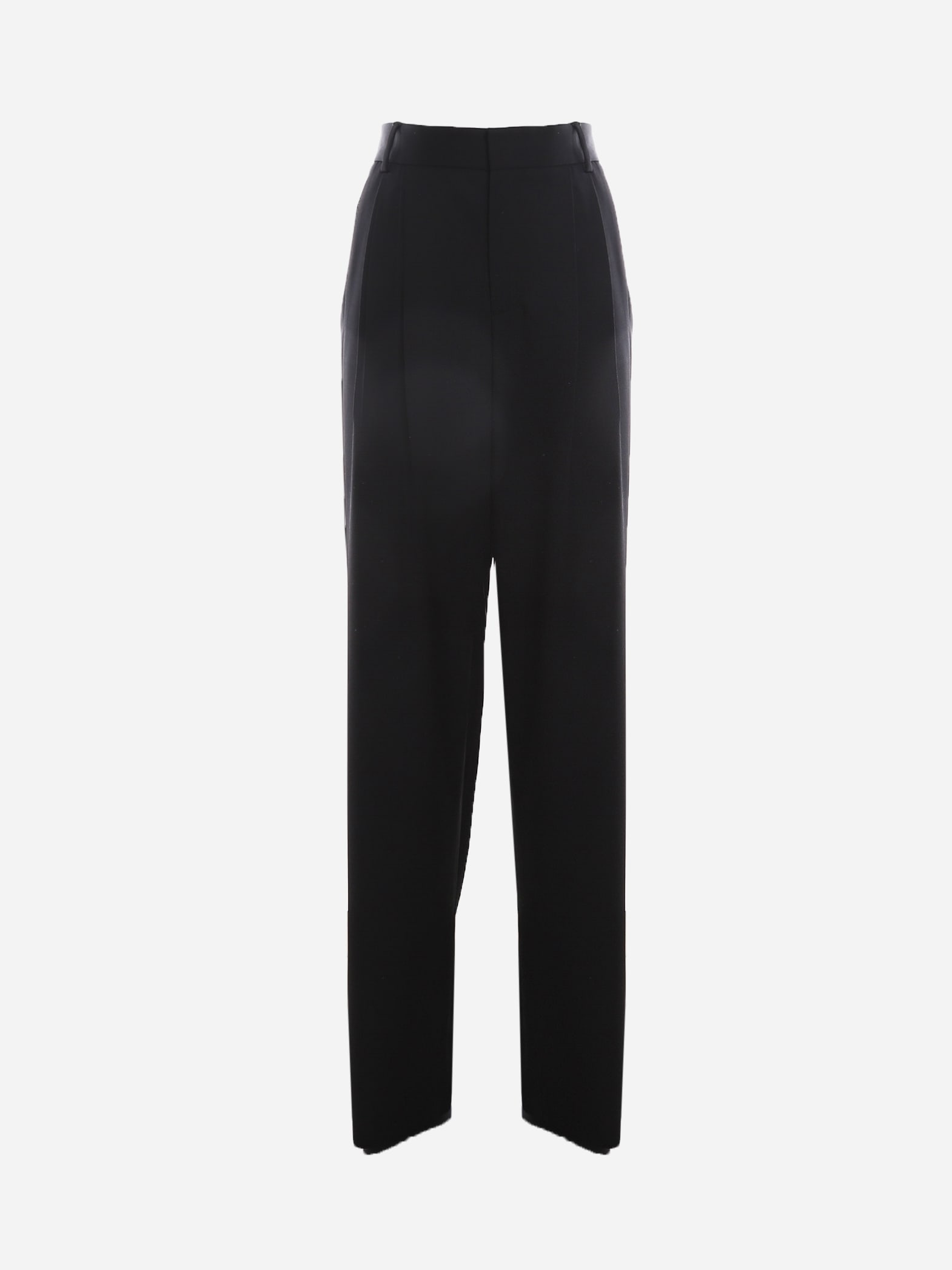 Saint Laurent Low-waisted Trousers Made Of Virgin Wool