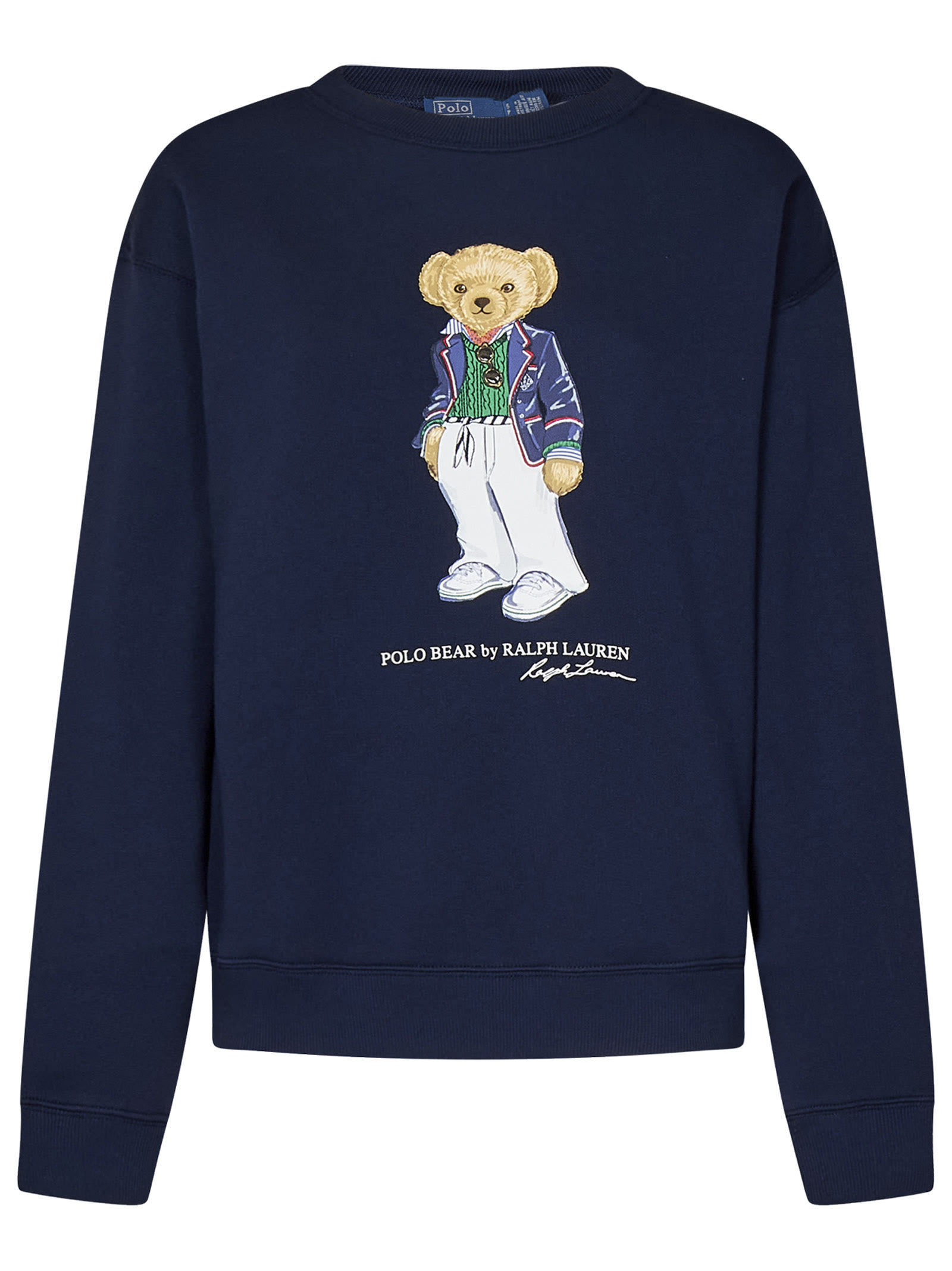 Shop Ralph Lauren Polo Bear Sweatshirt In Navy