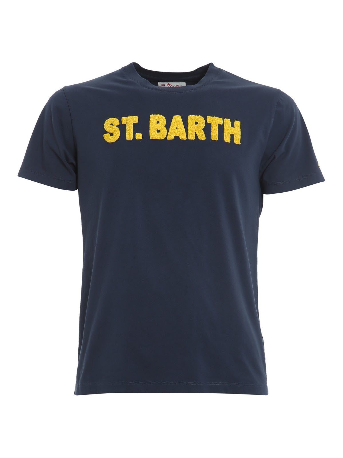 MC2 Saint Barth T-shirt Blu Con Stampa St Barth Tshirtman02872b