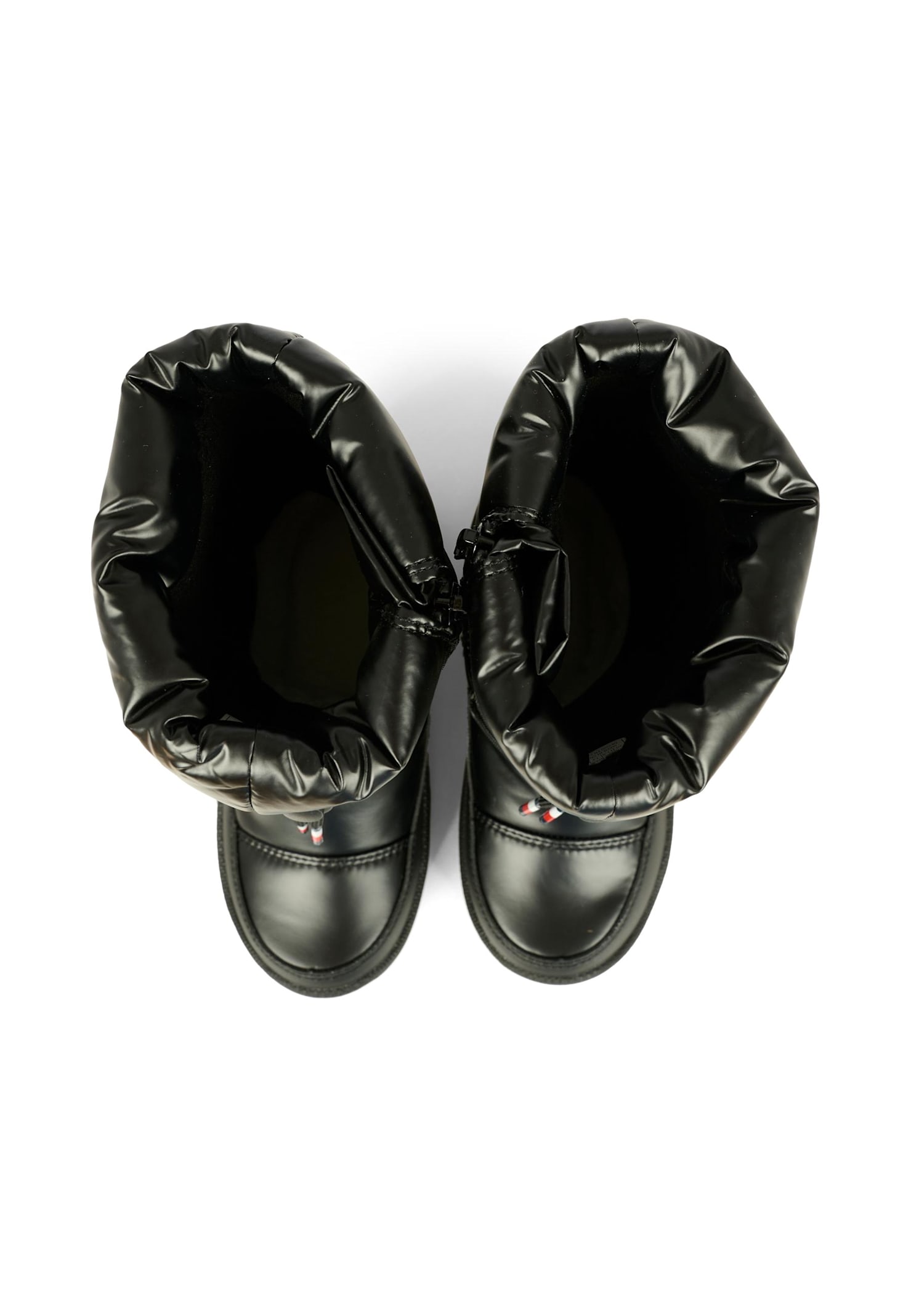 Tommy Hilfiger Black Boots For Girl With Flag In Multi